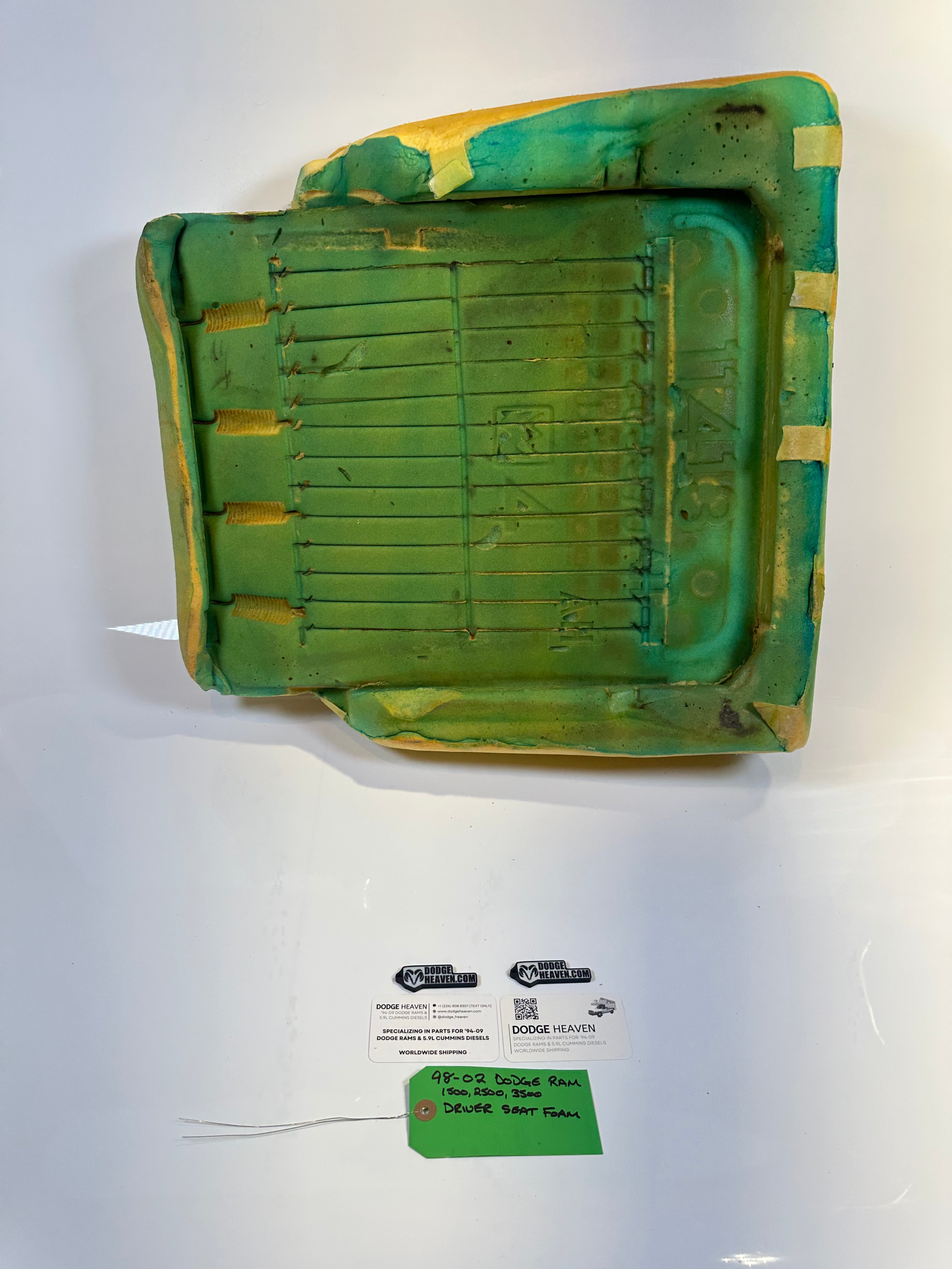 1998-2002 Dodge Ram 1500 2500 3500 Driver Side Seat Foam / Cushion