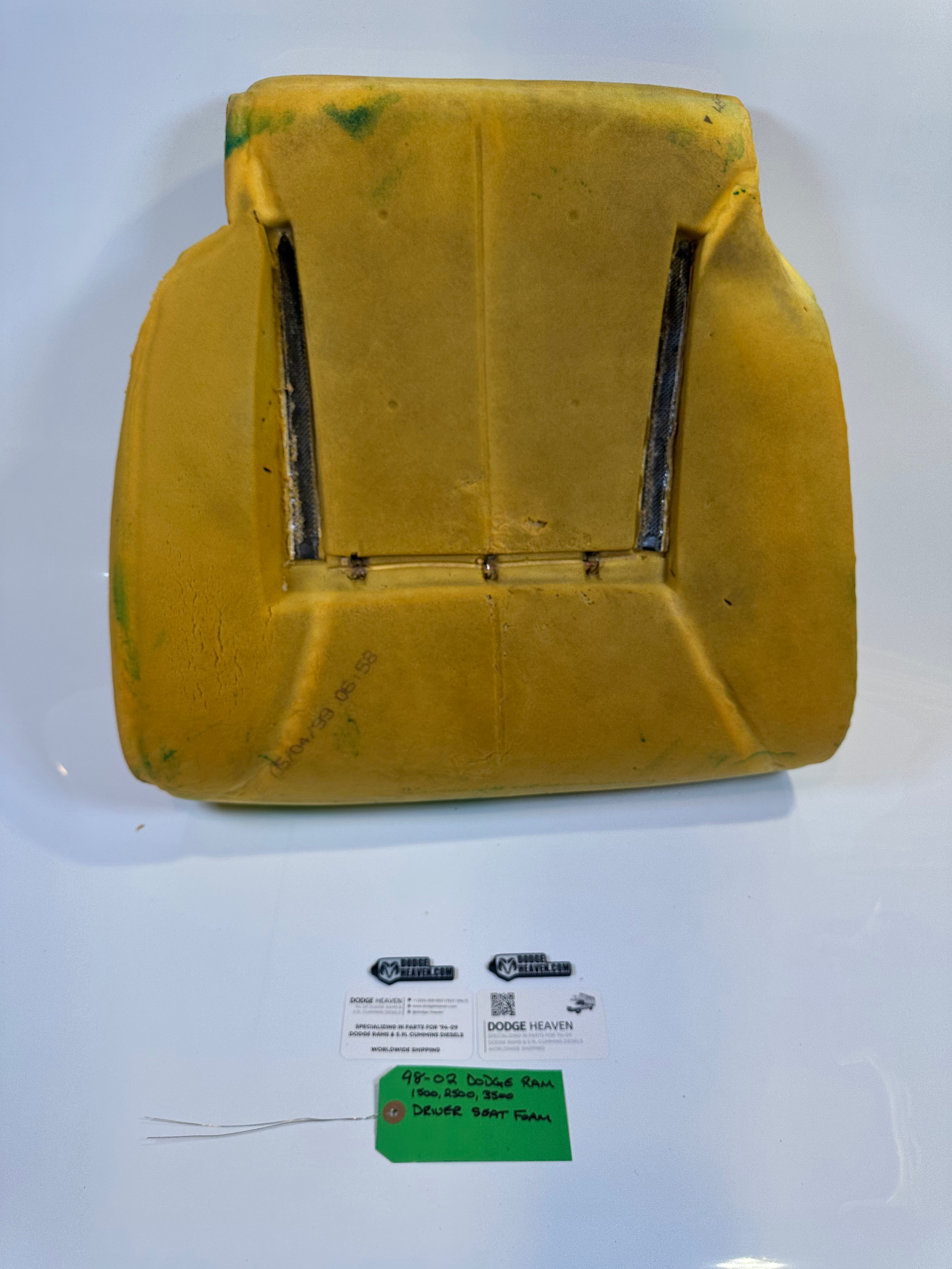 1998-2002 Dodge Ram 1500 2500 3500 Driver Side Seat Foam / Cushion