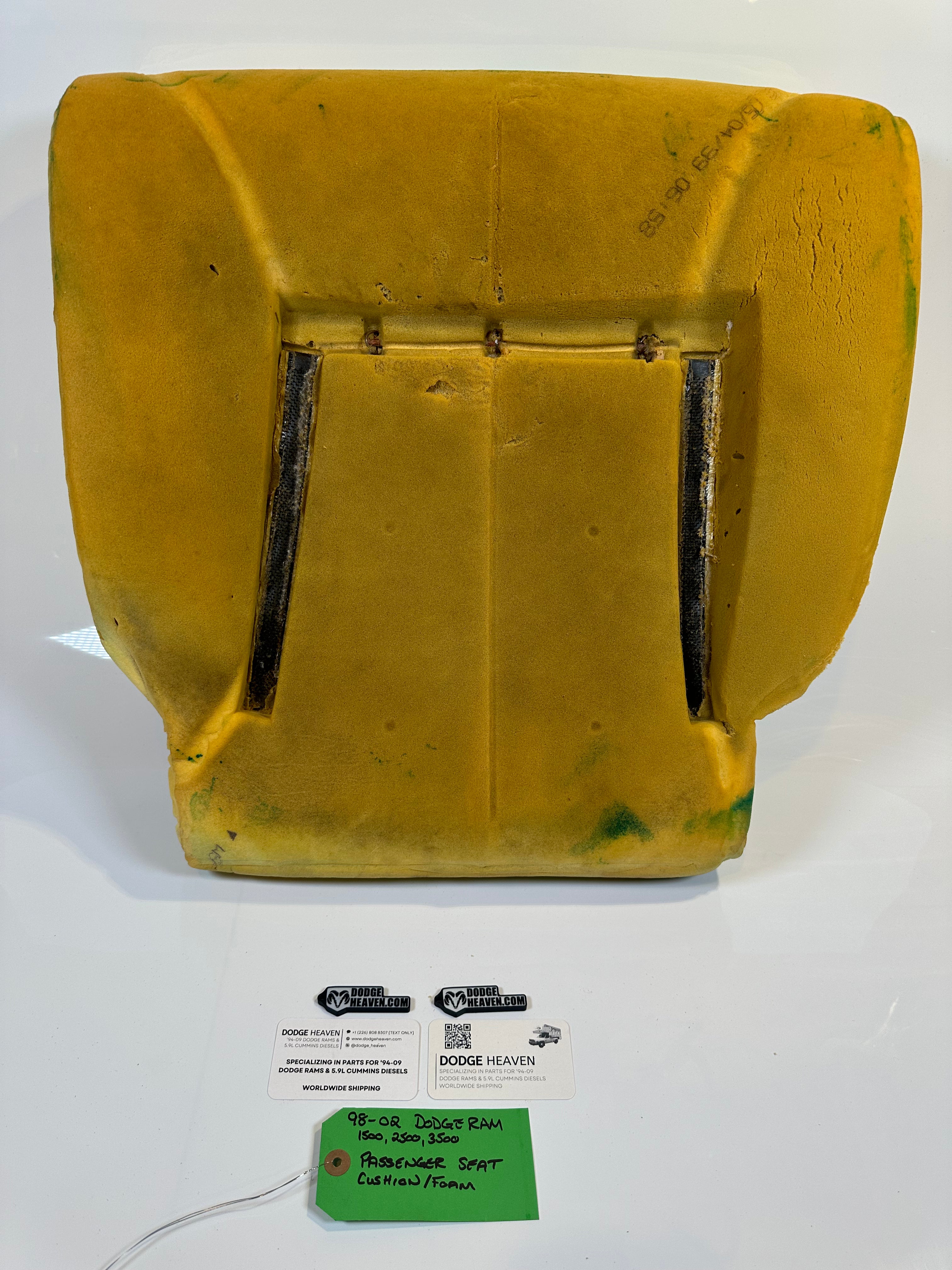 1998-2002 Dodge Ram 1500 2500 3500 Passenger Side Seat Foam / Cushion