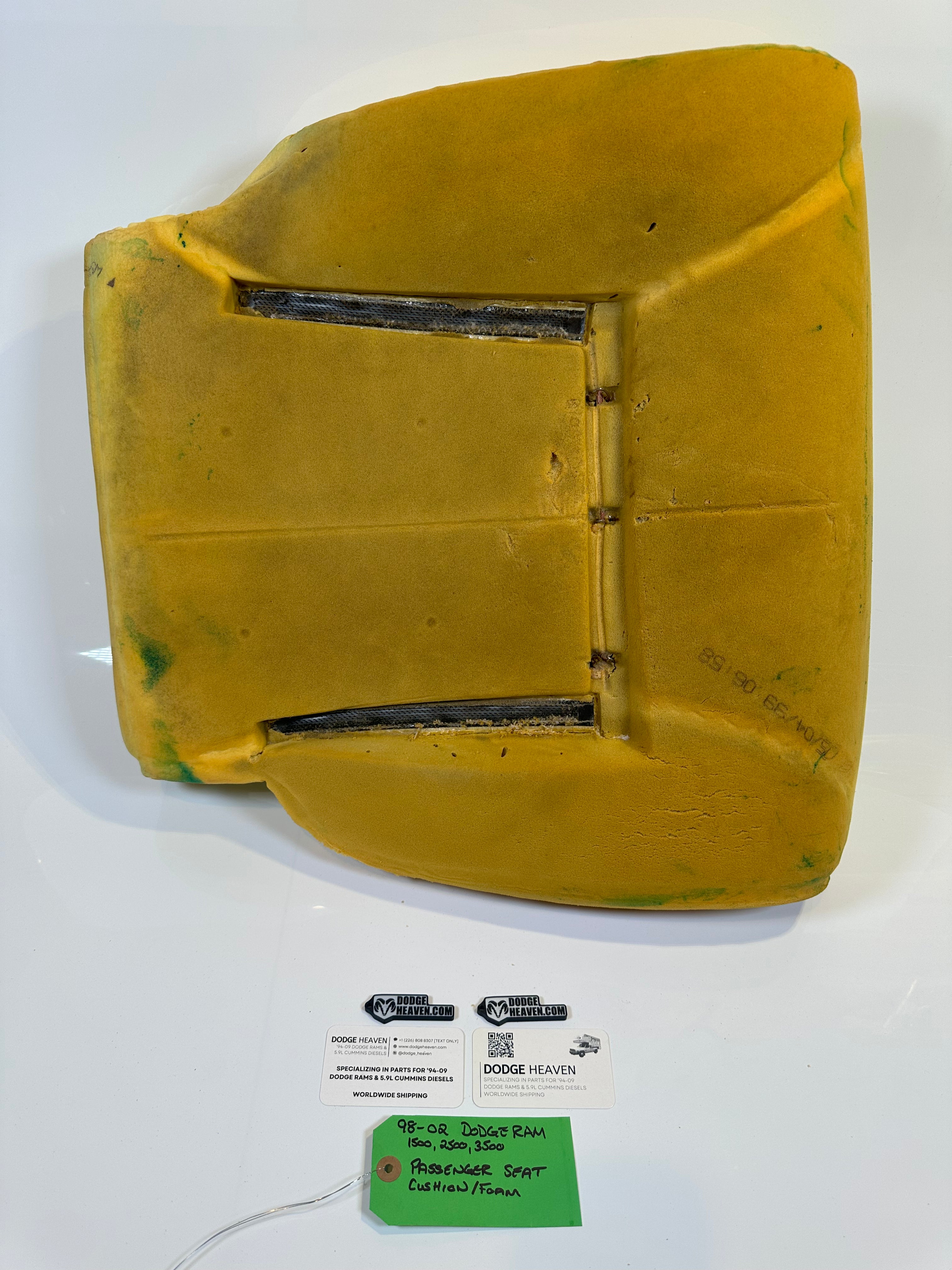 1998-2002 Dodge Ram 1500 2500 3500 Passenger Side Seat Foam / Cushion