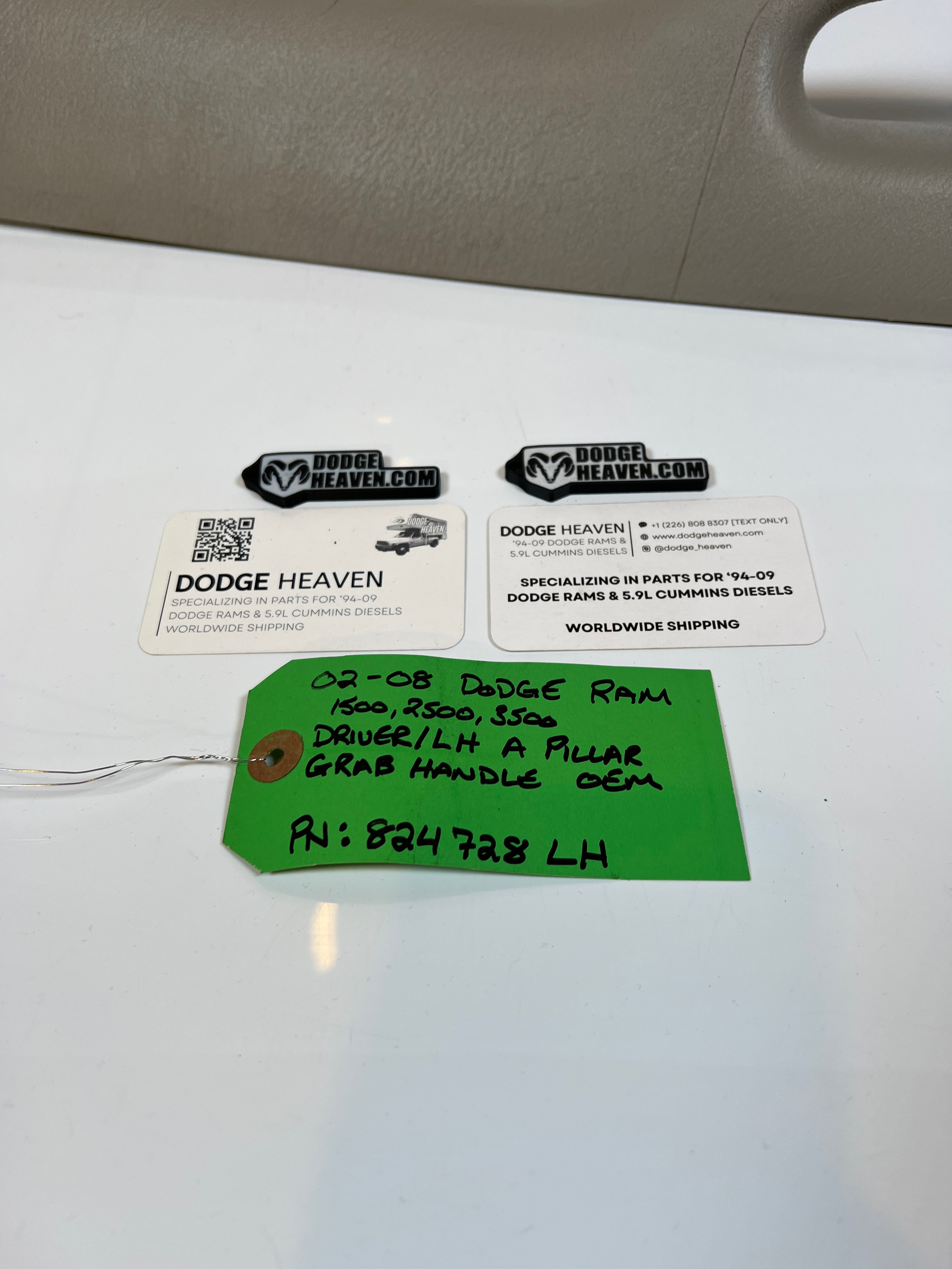 2002-2009 Dodge Ram Driver / LH A Pillar Grab Handle 1500 2500 3500