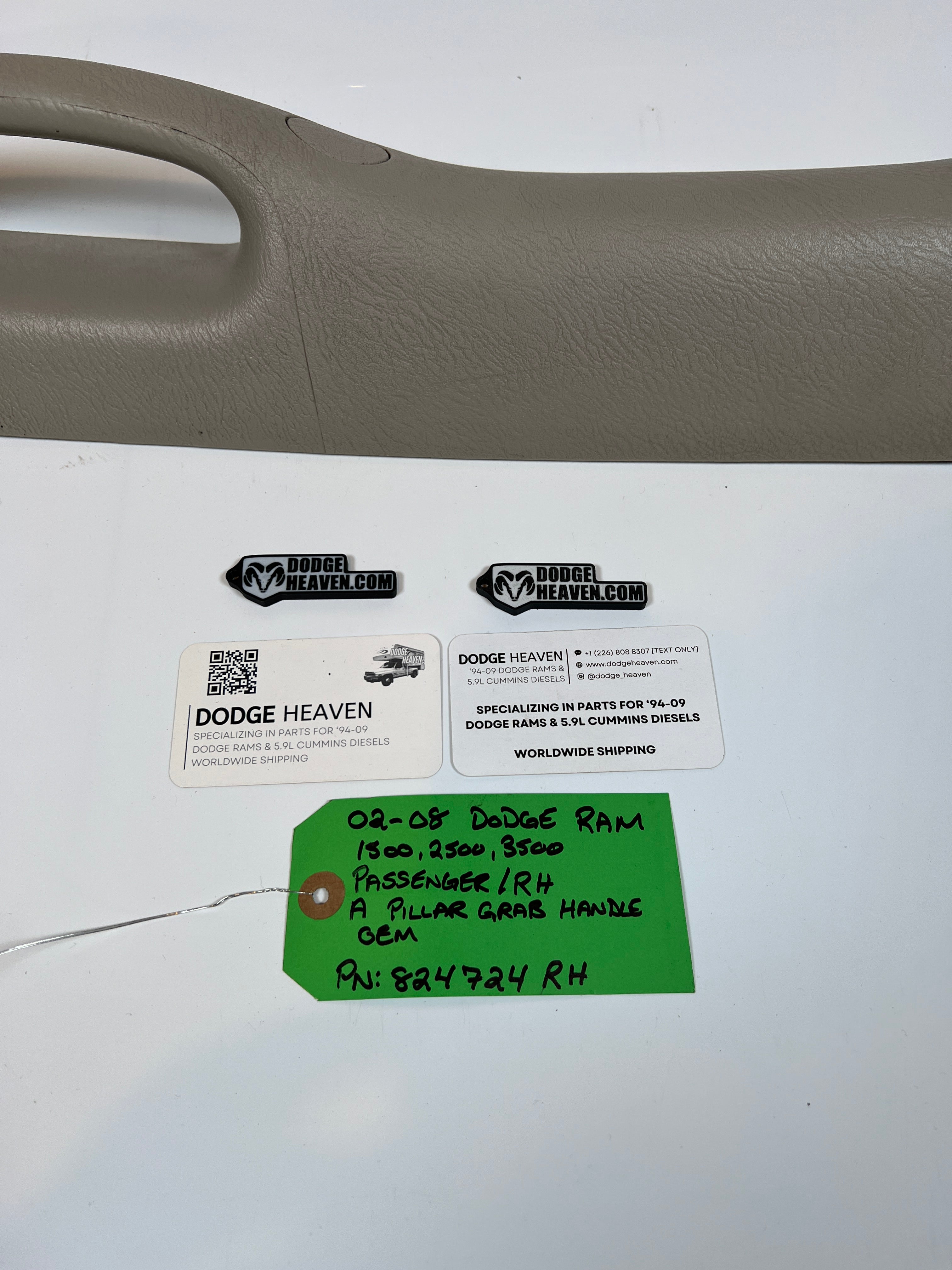 2002-2009 Dodge Ram Passenger / RH A Pillar Grab Handle 1500 2500 3500