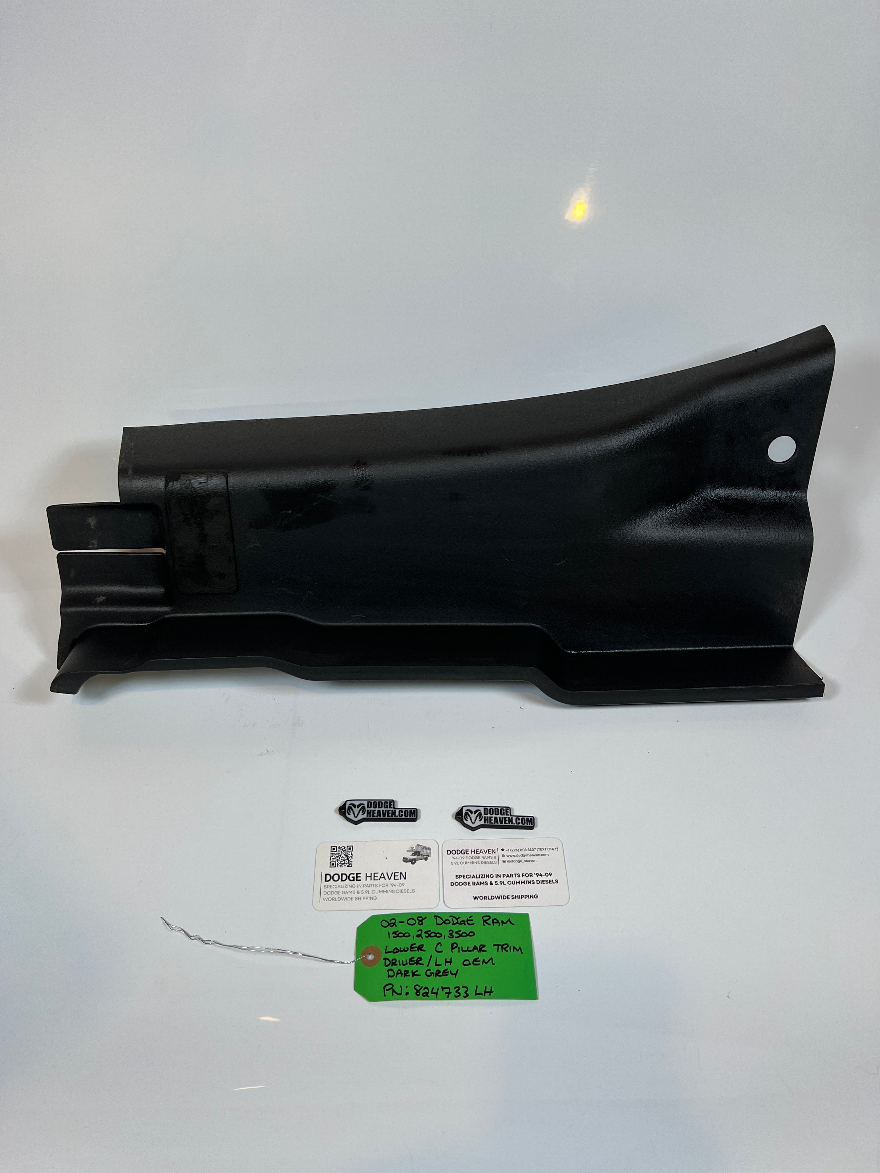 2002-2005 Dodge Ram Lower C Pillar Trim Driver Slate Dark Grey