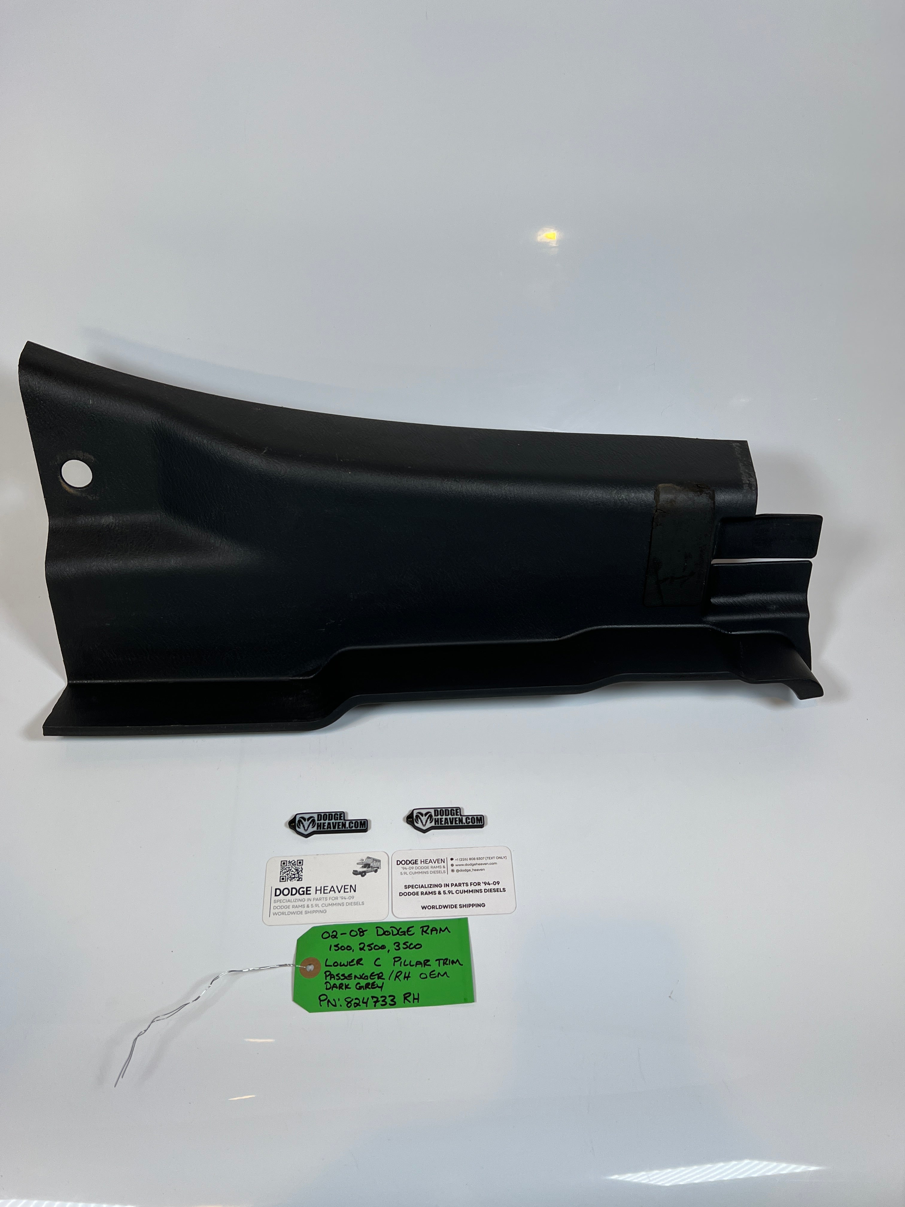 2002-2005 Dodge Ram Lower C Pillar Trim Passenger Slate Dark Grey