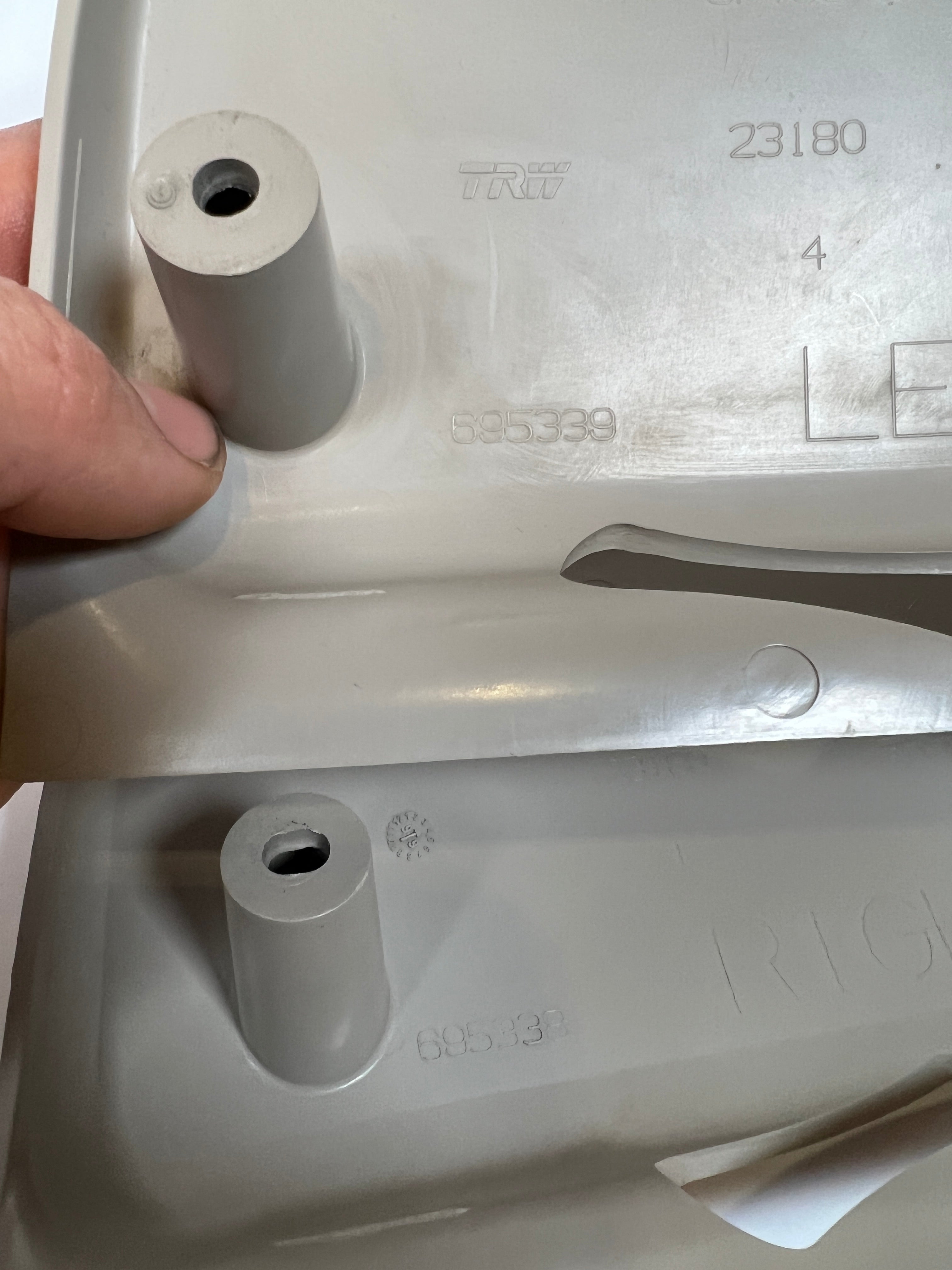 1998-2002 Dodge Ram Extended Cab Rear Door Latch Trim Cover LH / RH SET