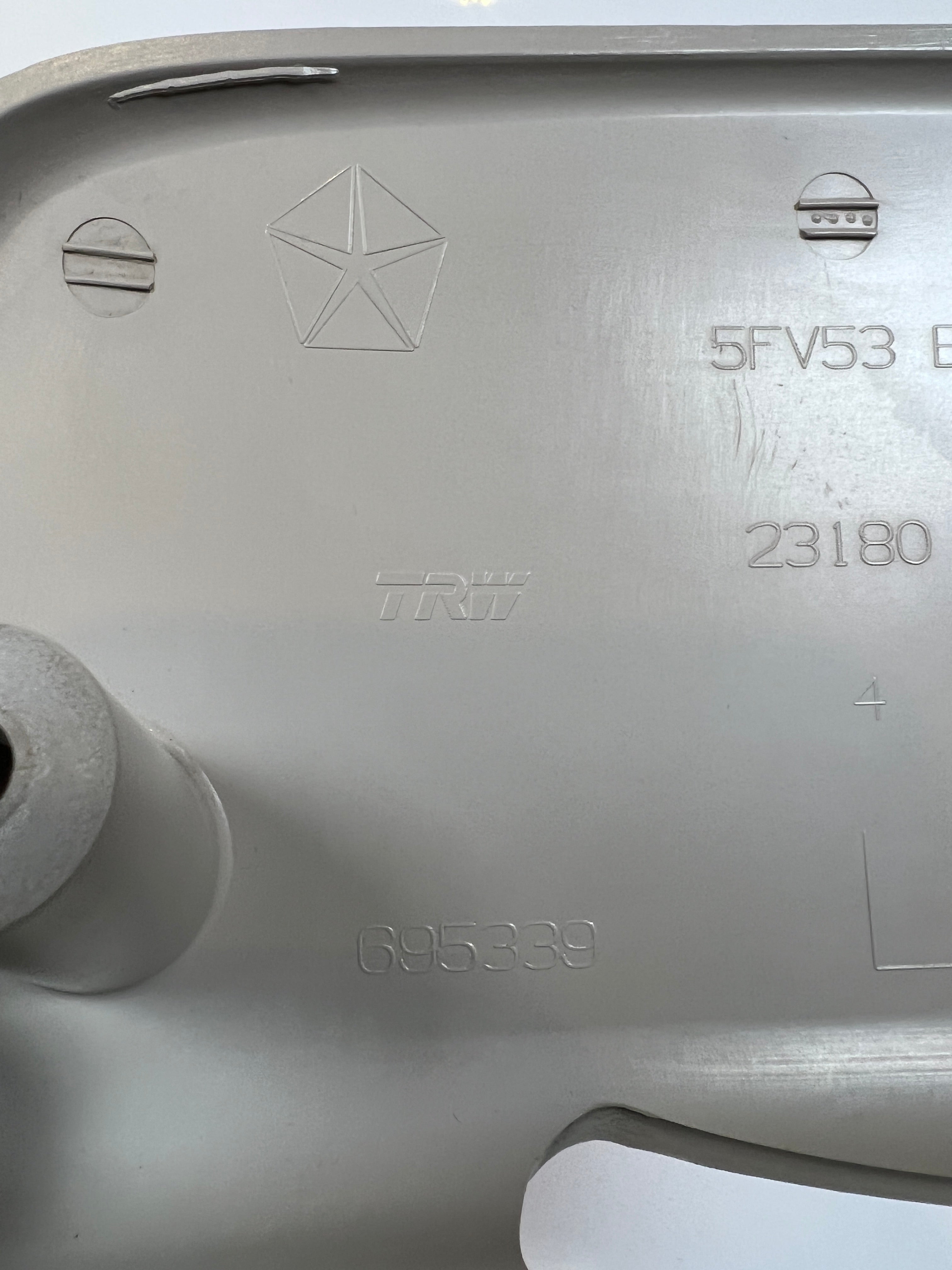 1998-2002 Dodge Ram Extended Cab Rear Door Latch Trim Cover Driver LH