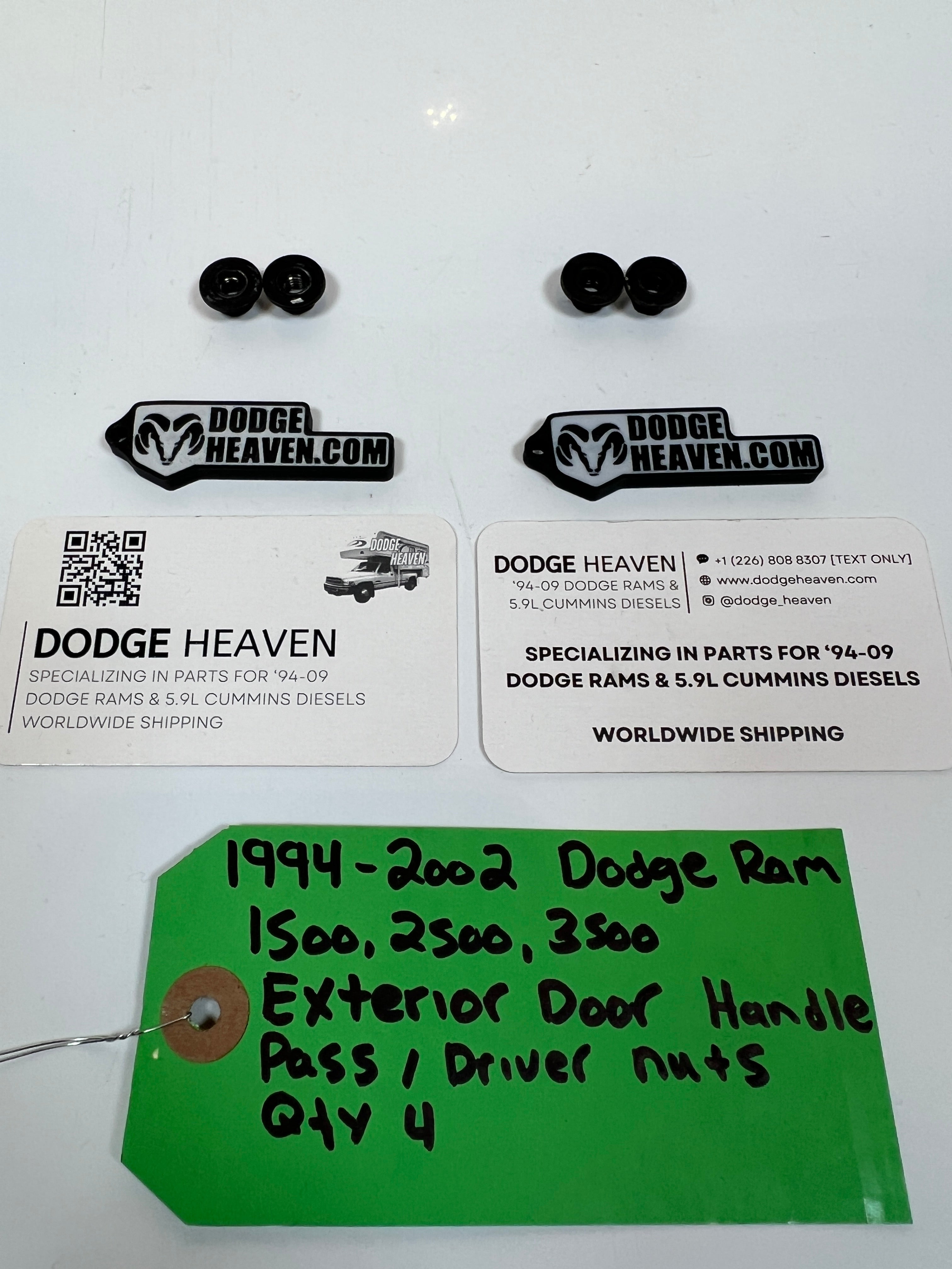1994-2002 Dodge Ram Exterior Door Handle Pass / Driver Nuts 1500-3500