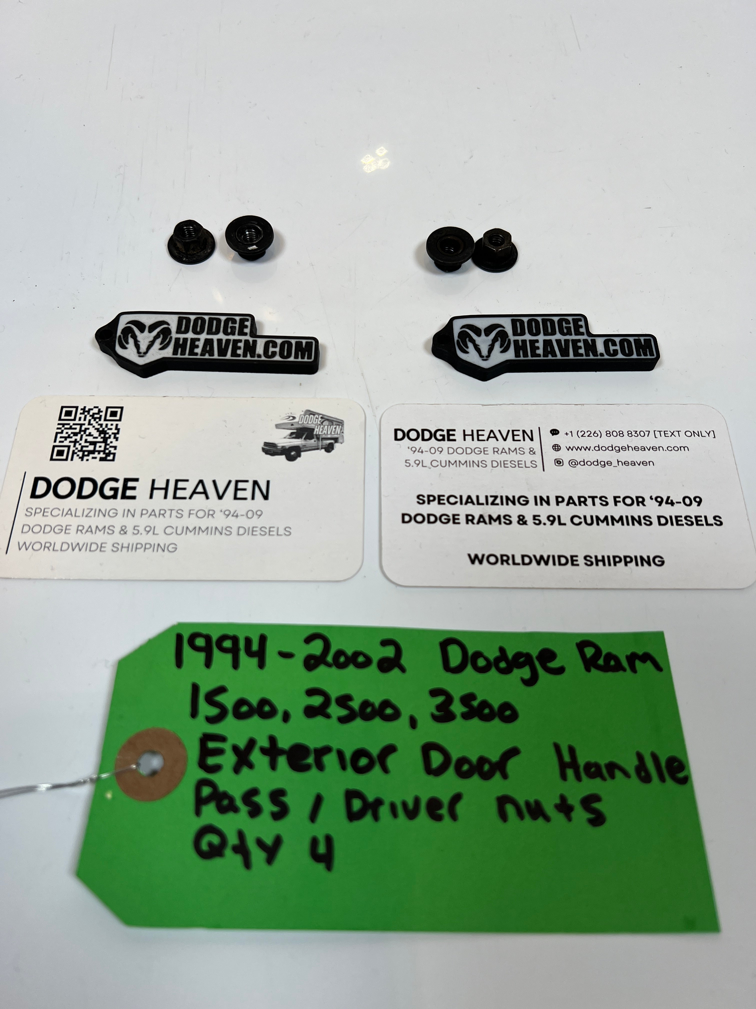 1994-2002 Dodge Ram Exterior Door Handle Pass / Driver Nuts 1500-3500