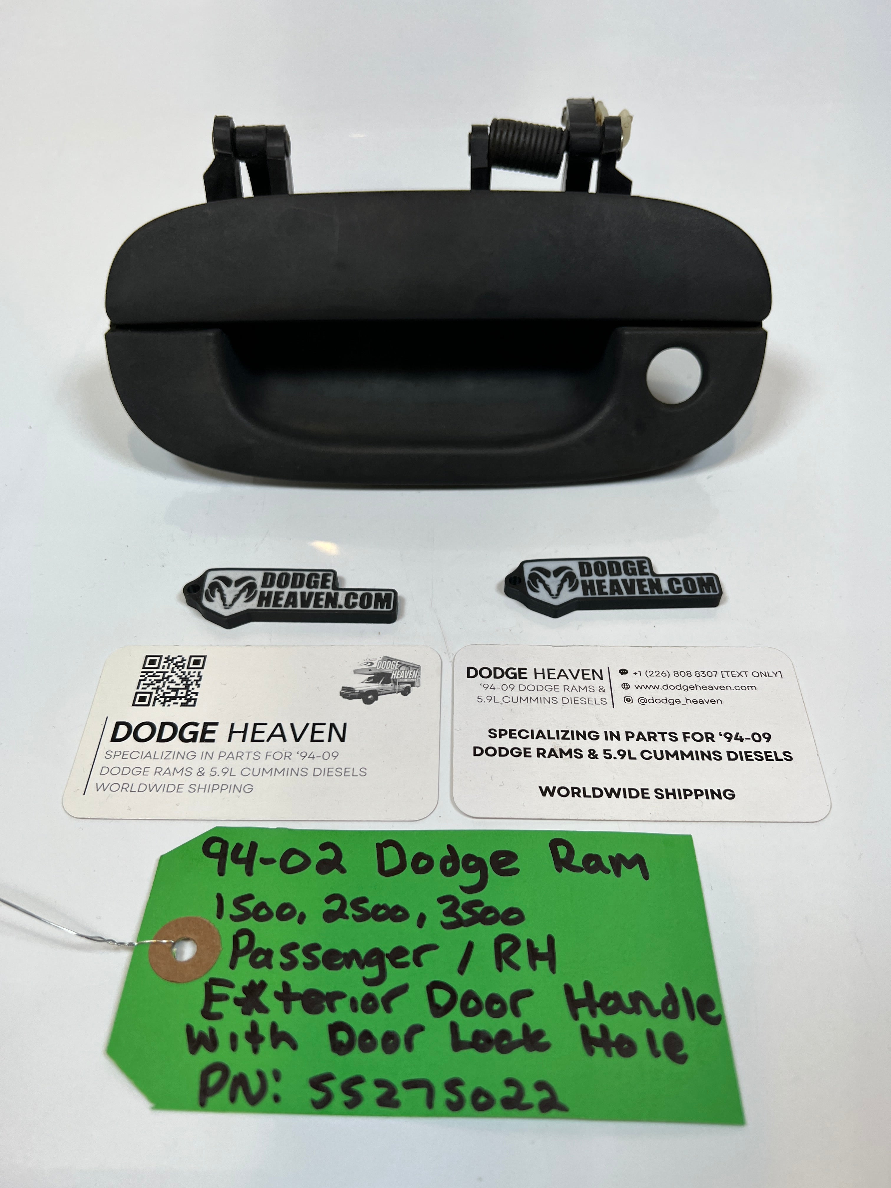 1994-2002 Dodge Ram Passenger Exterior Door Handle 1500 2500 3500