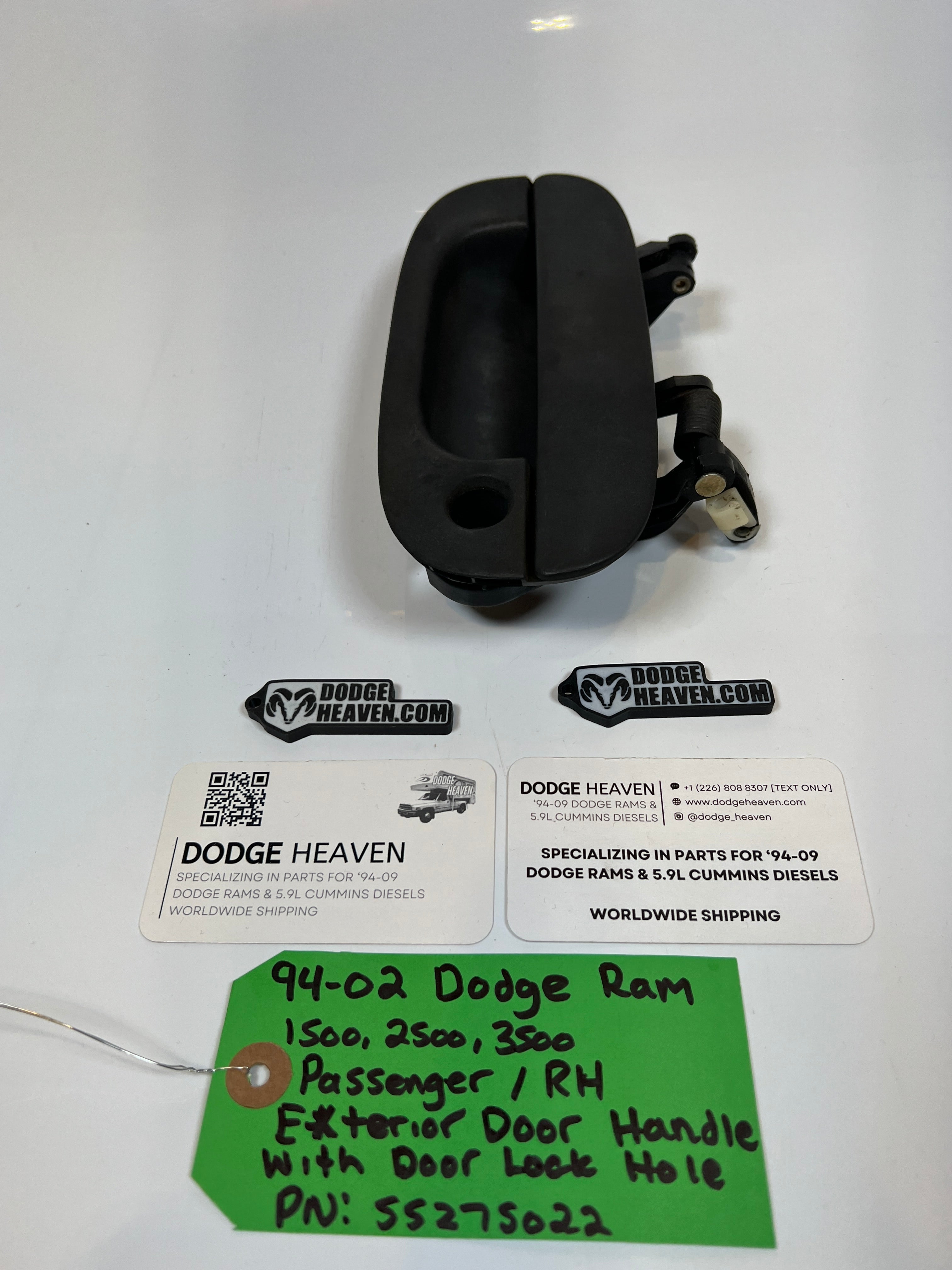 1994-2002 Dodge Ram Passenger Exterior Door Handle 1500 2500 3500
