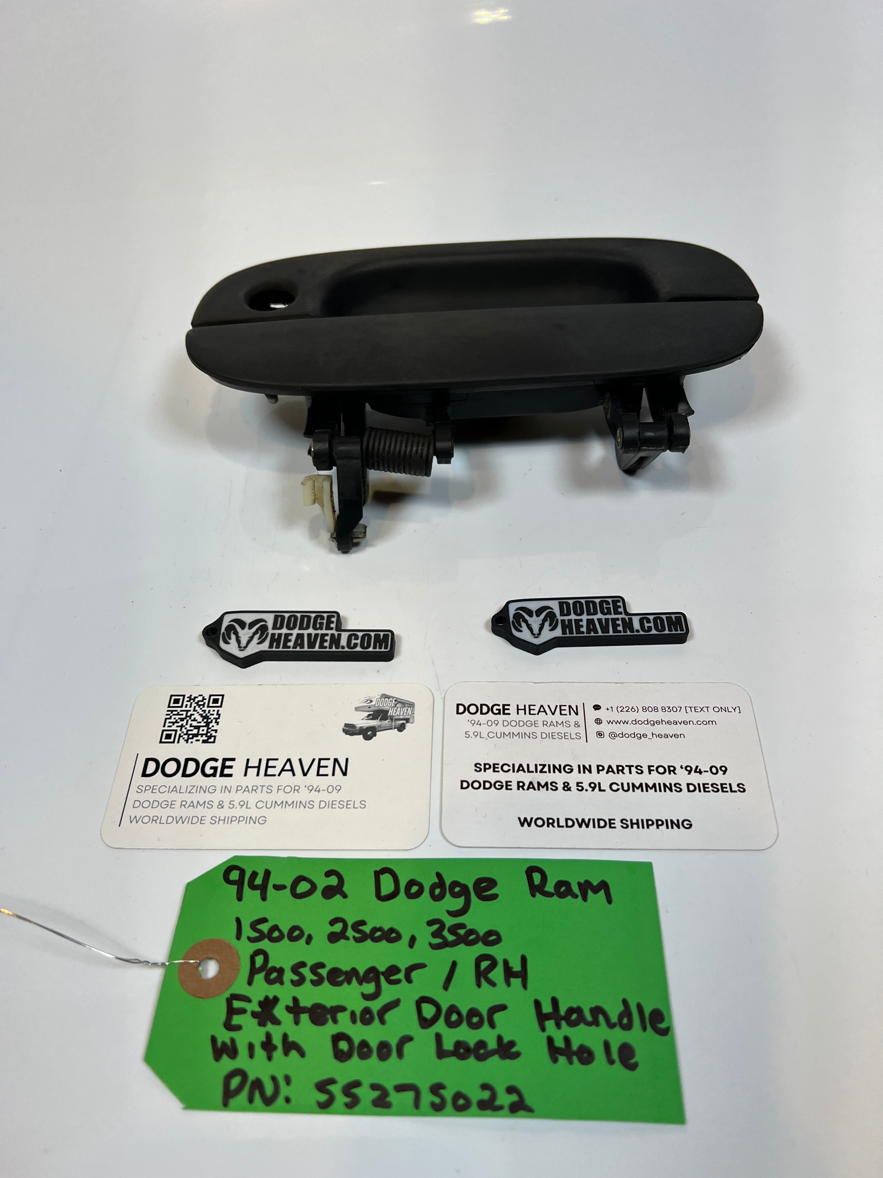 1994-2002 Dodge Ram Passenger Exterior Door Handle 1500 2500 3500