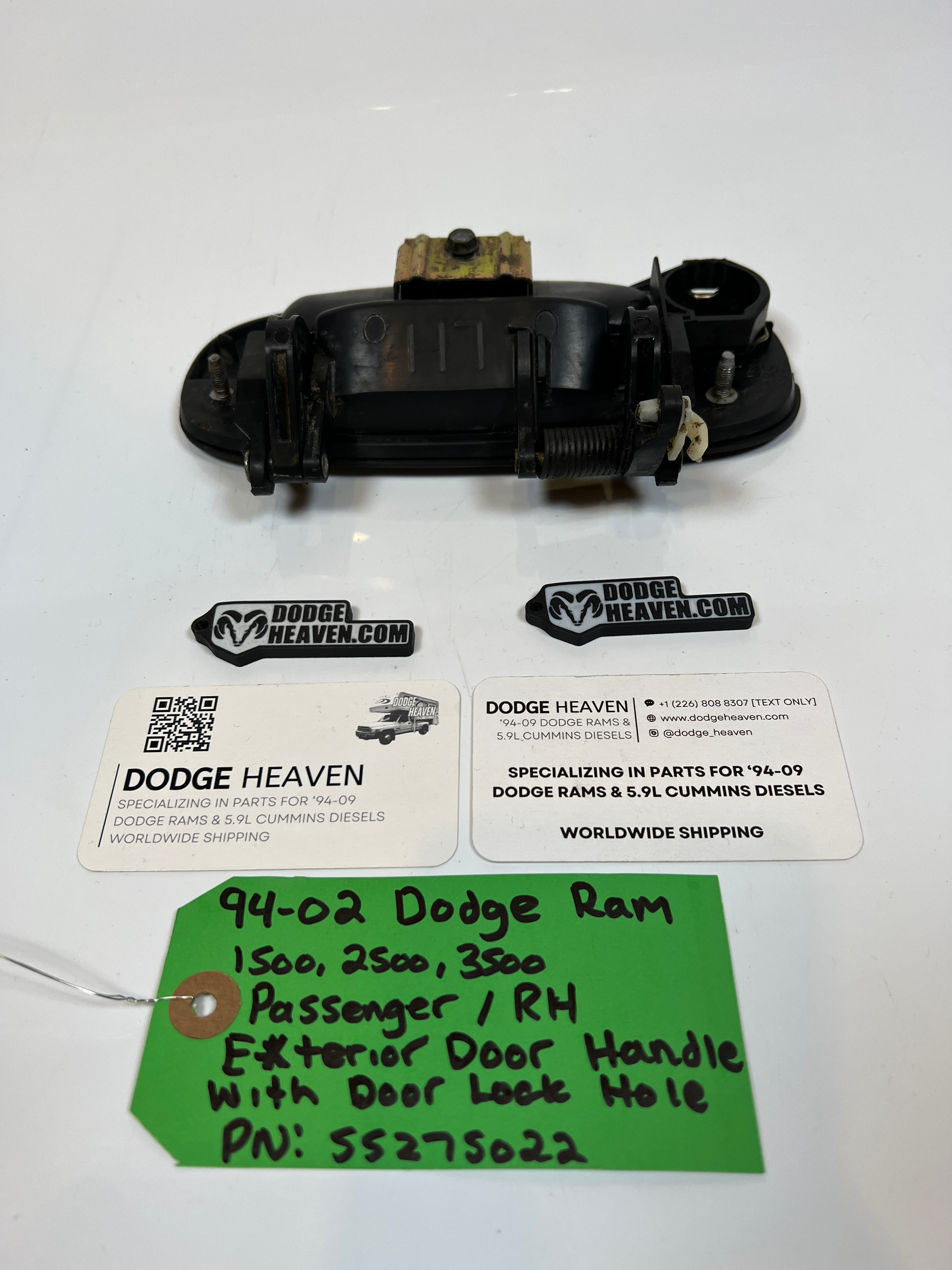 1994-2002 Dodge Ram Passenger Exterior Door Handle 1500 2500 3500