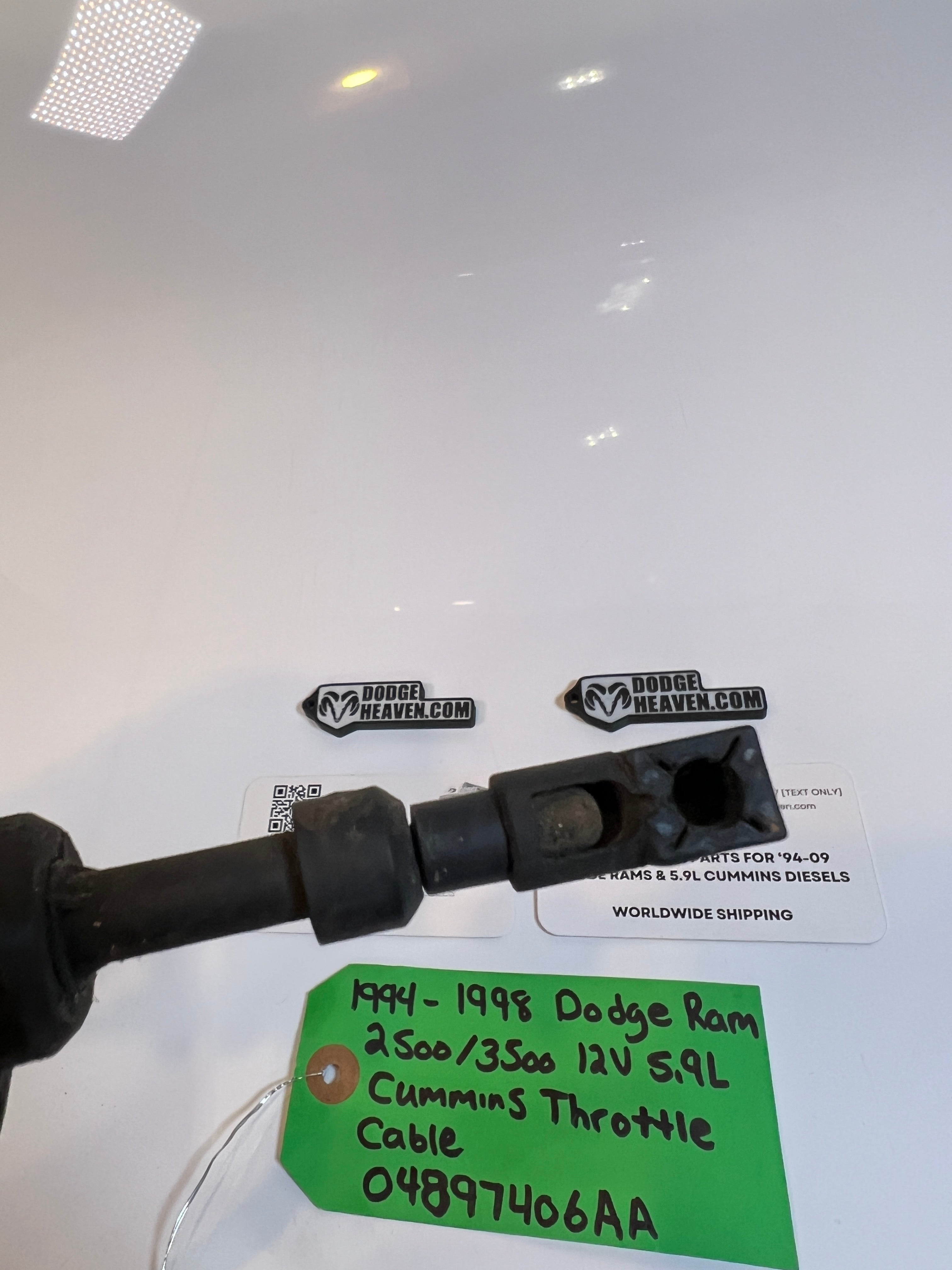 1994-1998 Dodge Ram 12V 5.9L Cummins Throttle Cable 2500 3500