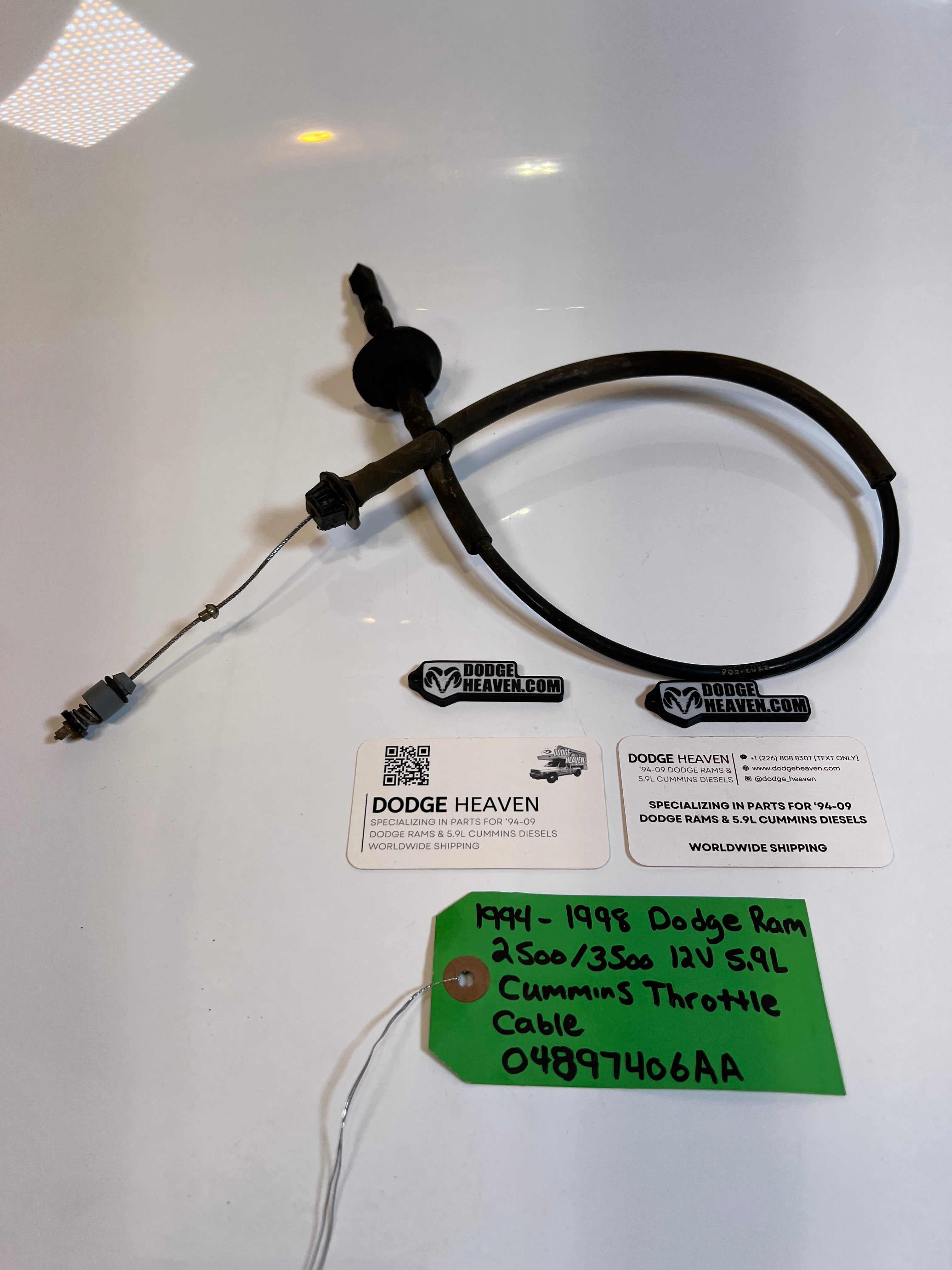 1994-1998 Dodge Ram 12V 5.9L Cummins Throttle Cable 2500 3500