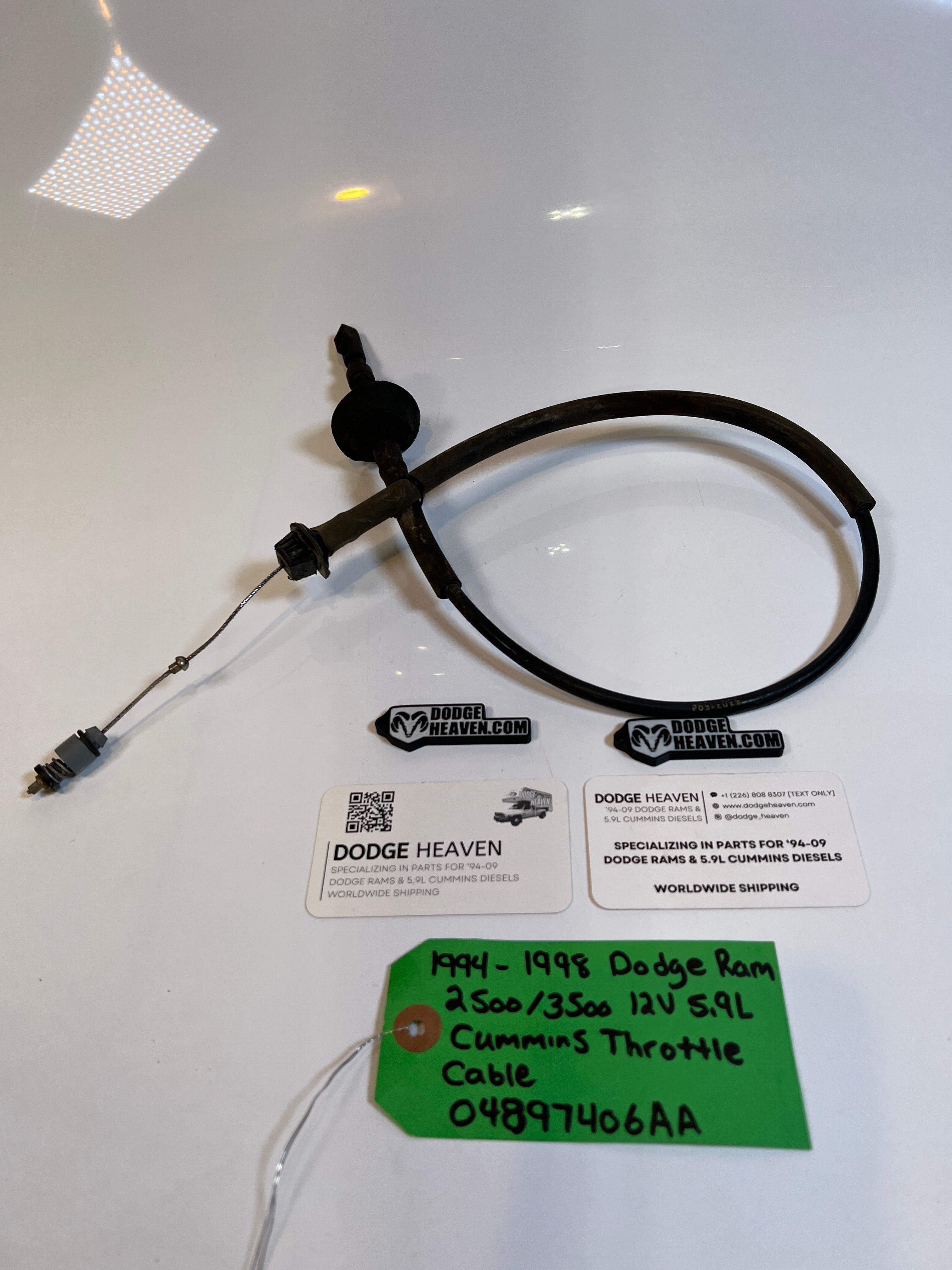 1994-1998 Dodge Ram 12V 5.9L Cummins Throttle Cable 2500 3500
