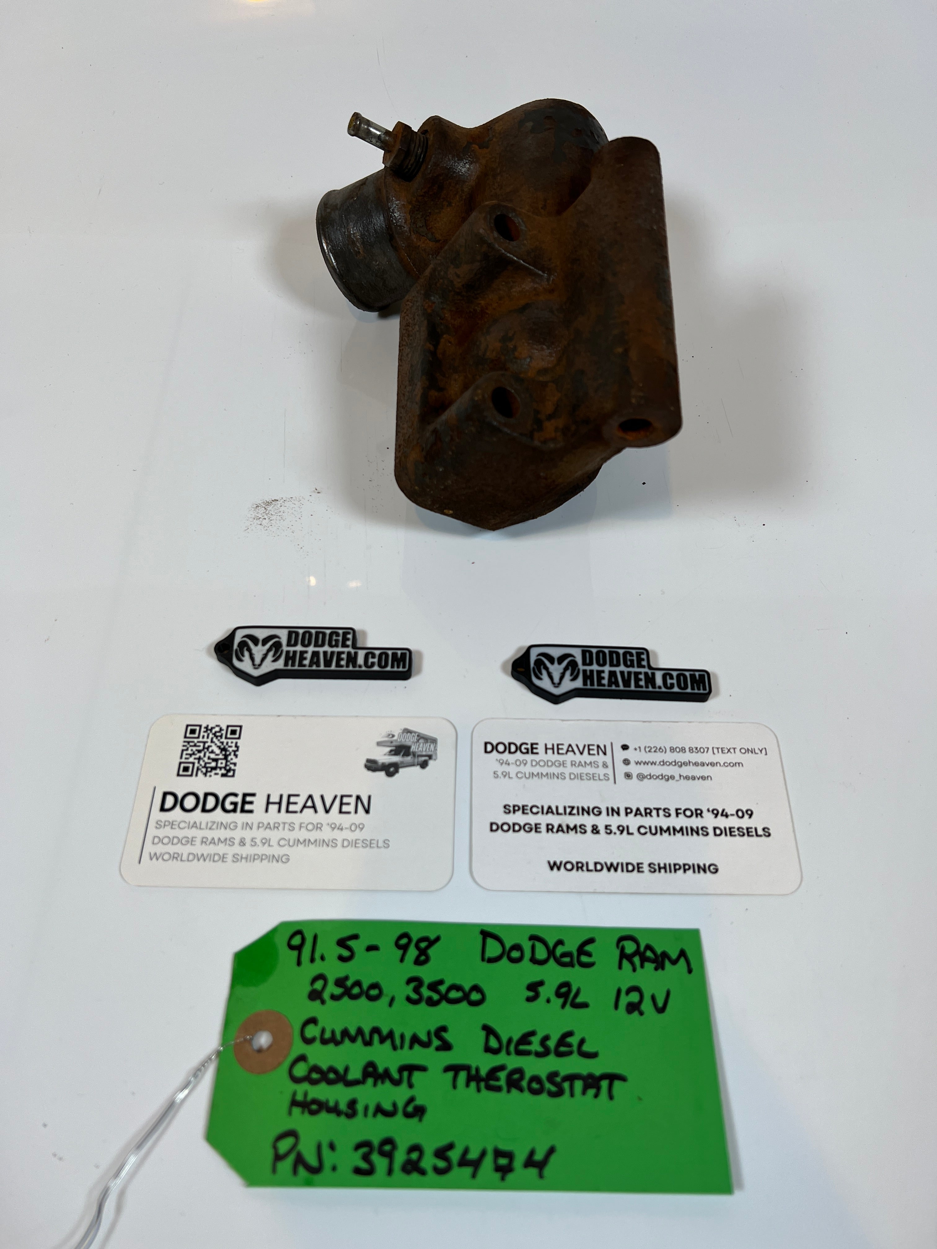 1991.5-1998 Dodge Ram 12V 5.9L Cummins Coolant Thermostat Housing