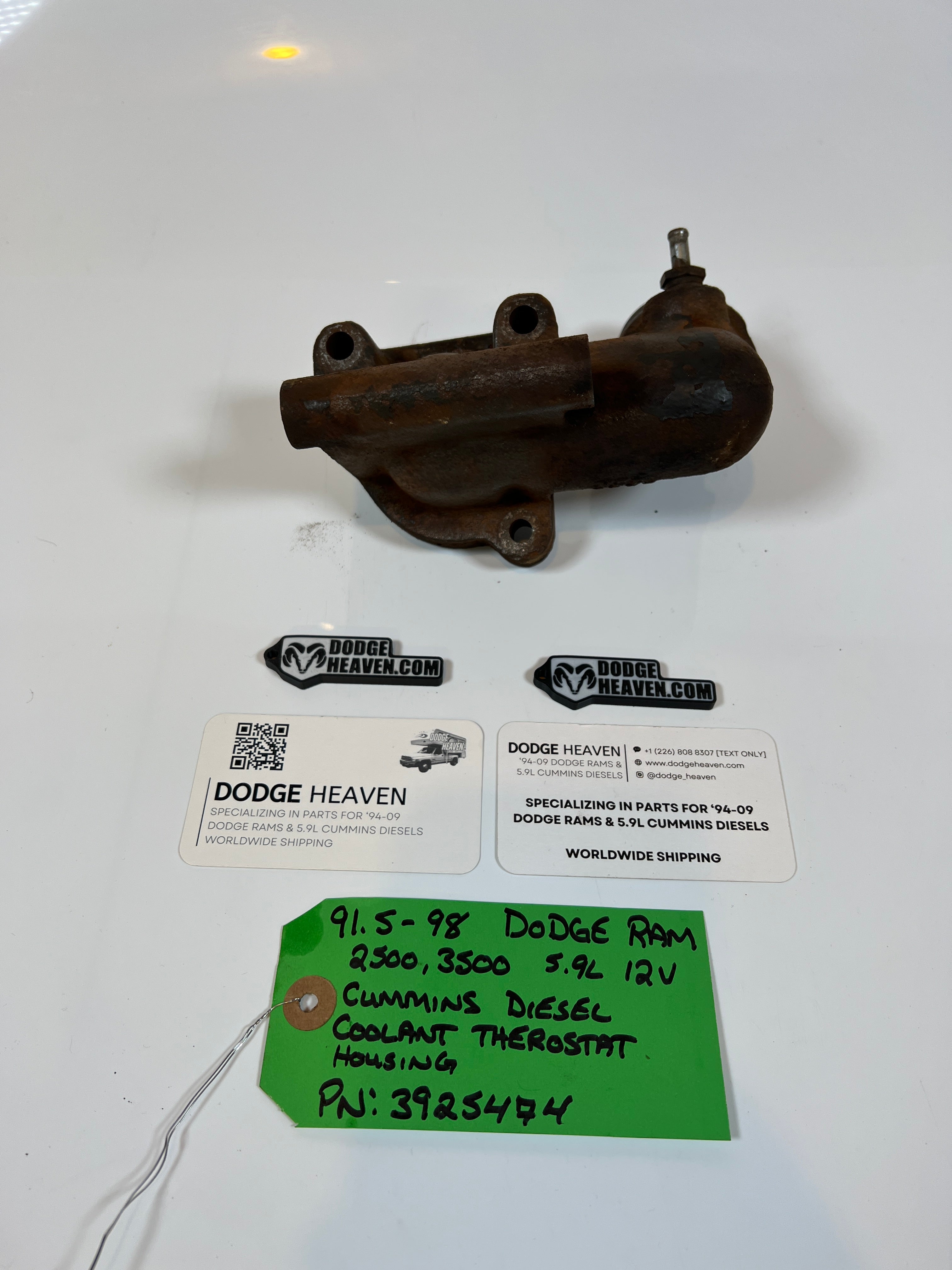 1991.5-1998 Dodge Ram 12V 5.9L Cummins Coolant Thermostat Housing