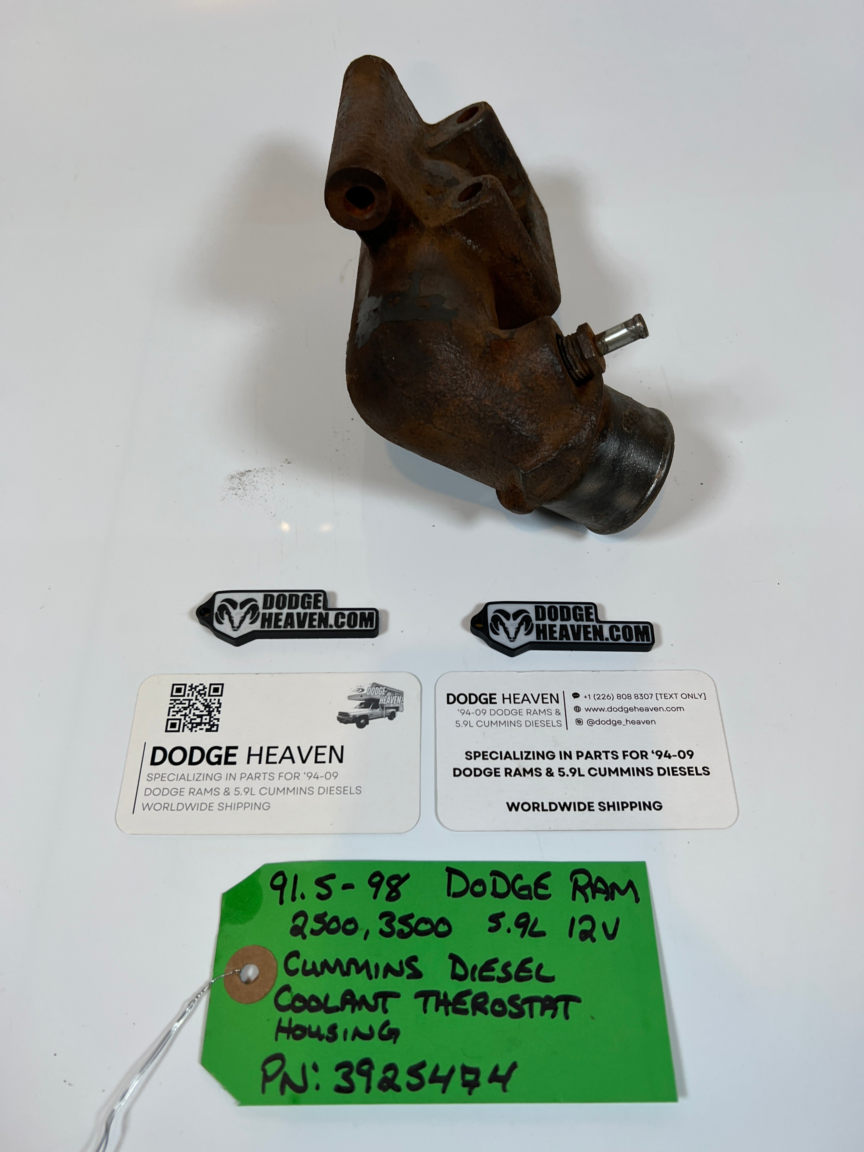 1991.5-1998 Dodge Ram 12V 5.9L Cummins Coolant Thermostat Housing