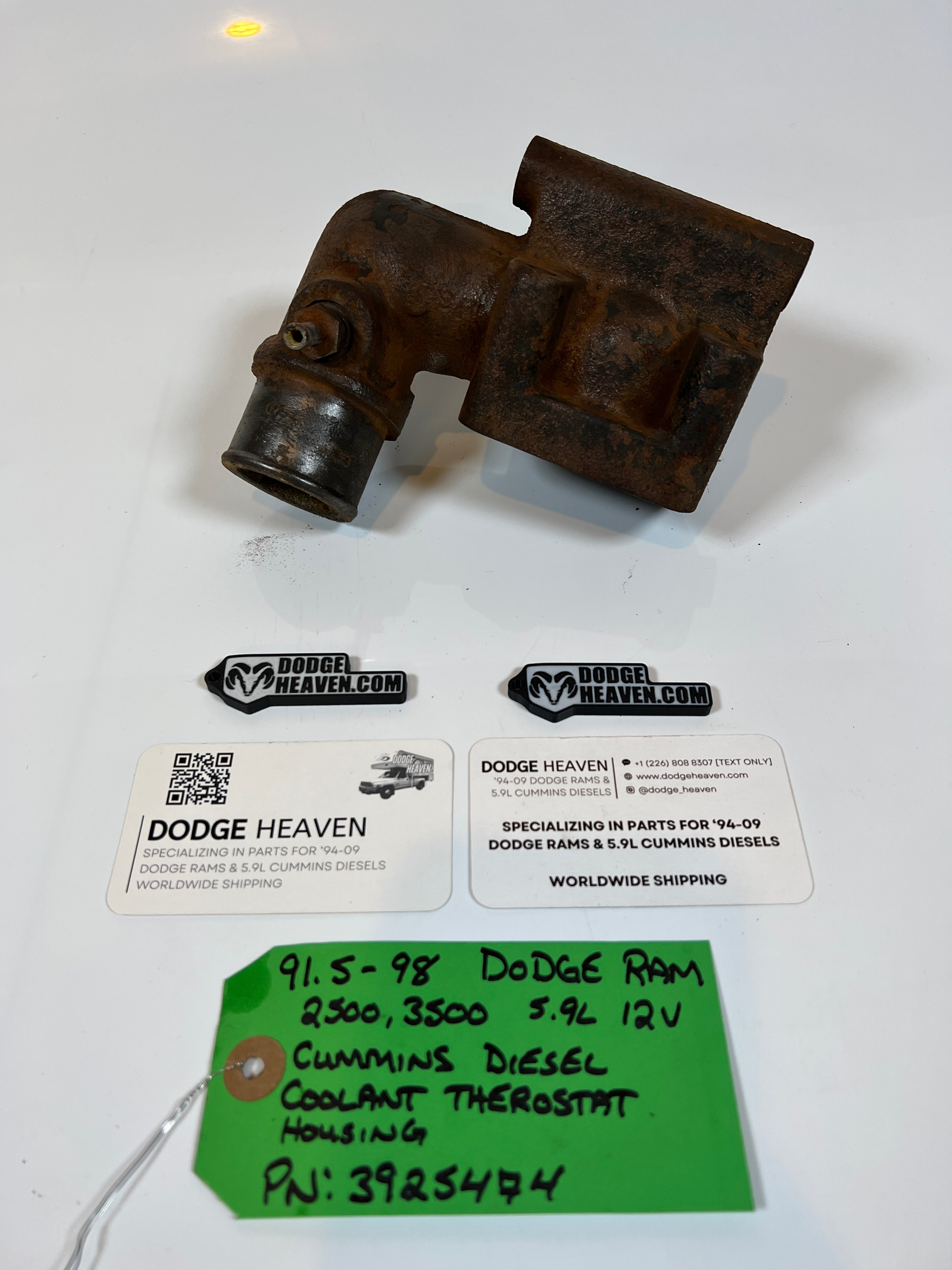 1991.5-1998 Dodge Ram 12V 5.9L Cummins Coolant Thermostat Housing