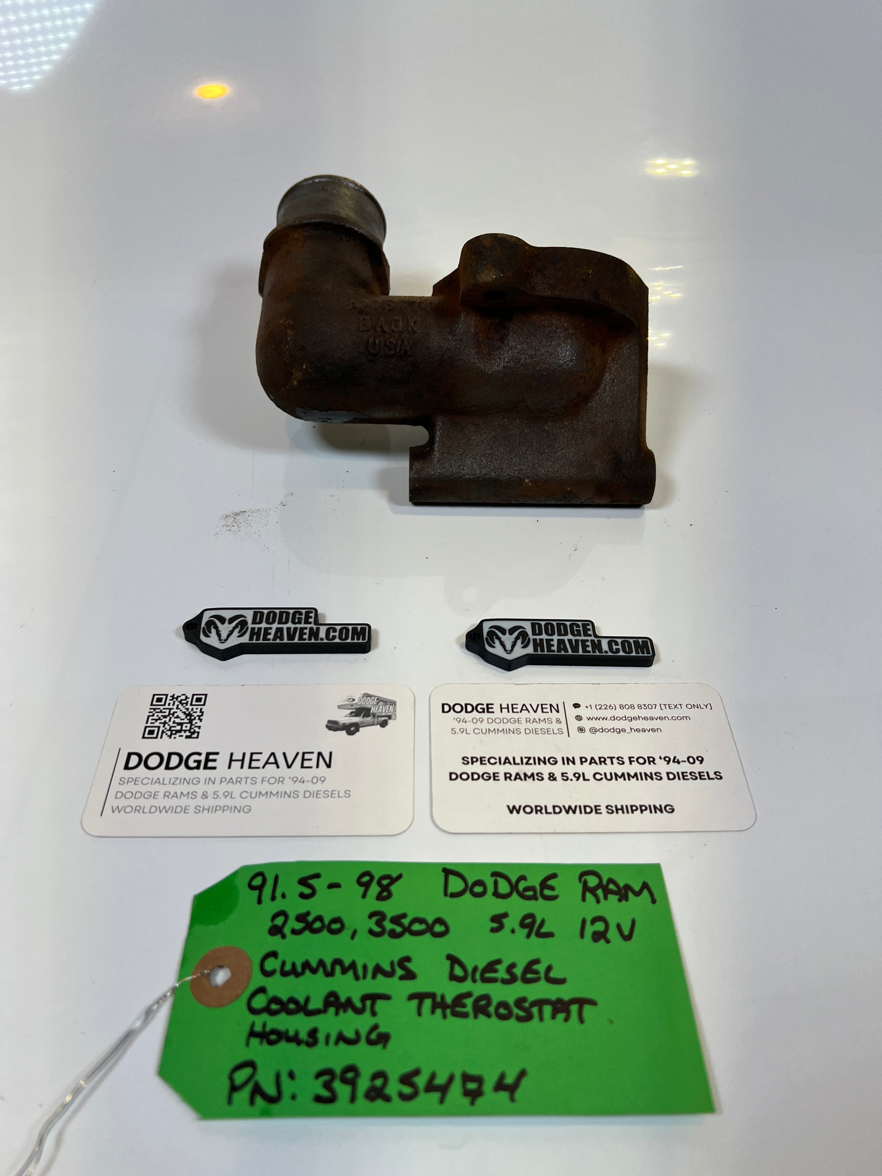 1991.5-1998 Dodge Ram 12V 5.9L Cummins Coolant Thermostat Housing