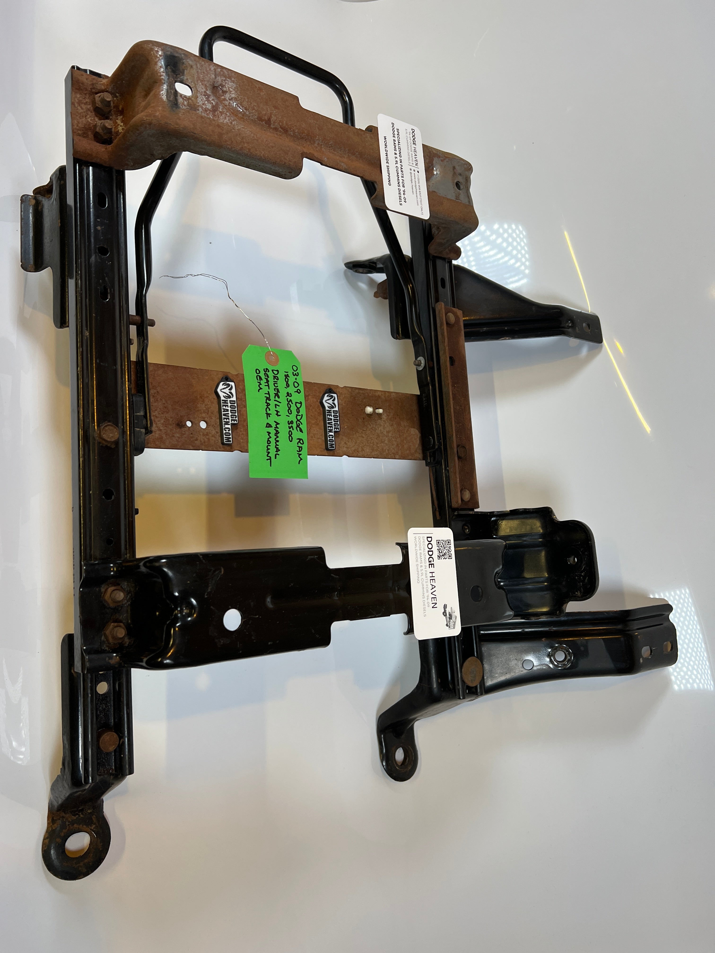 2002-2009 Dodge Ram Driver Side LH Manual Seat Track & Mount 1500 2500 3500