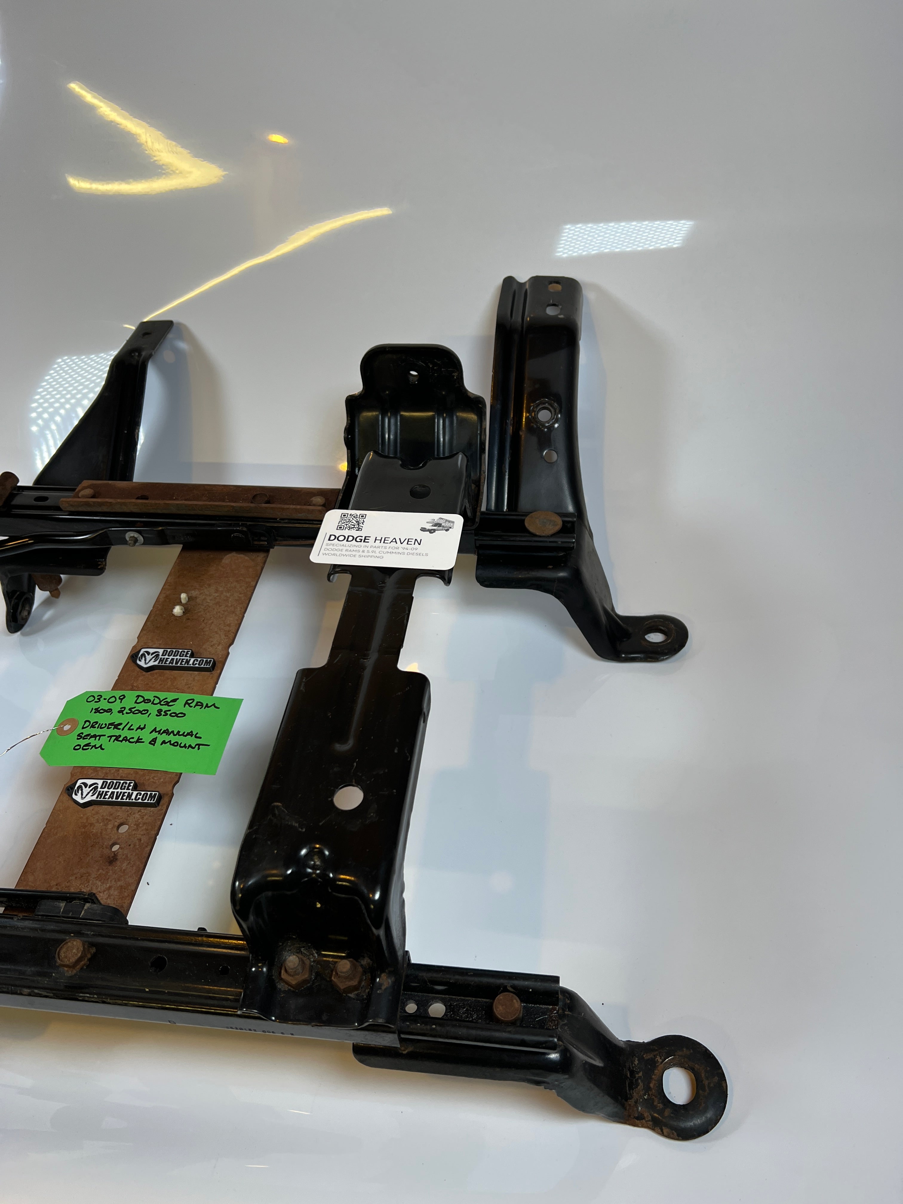 2002-2009 Dodge Ram Driver Side LH Manual Seat Track & Mount 1500 2500 3500