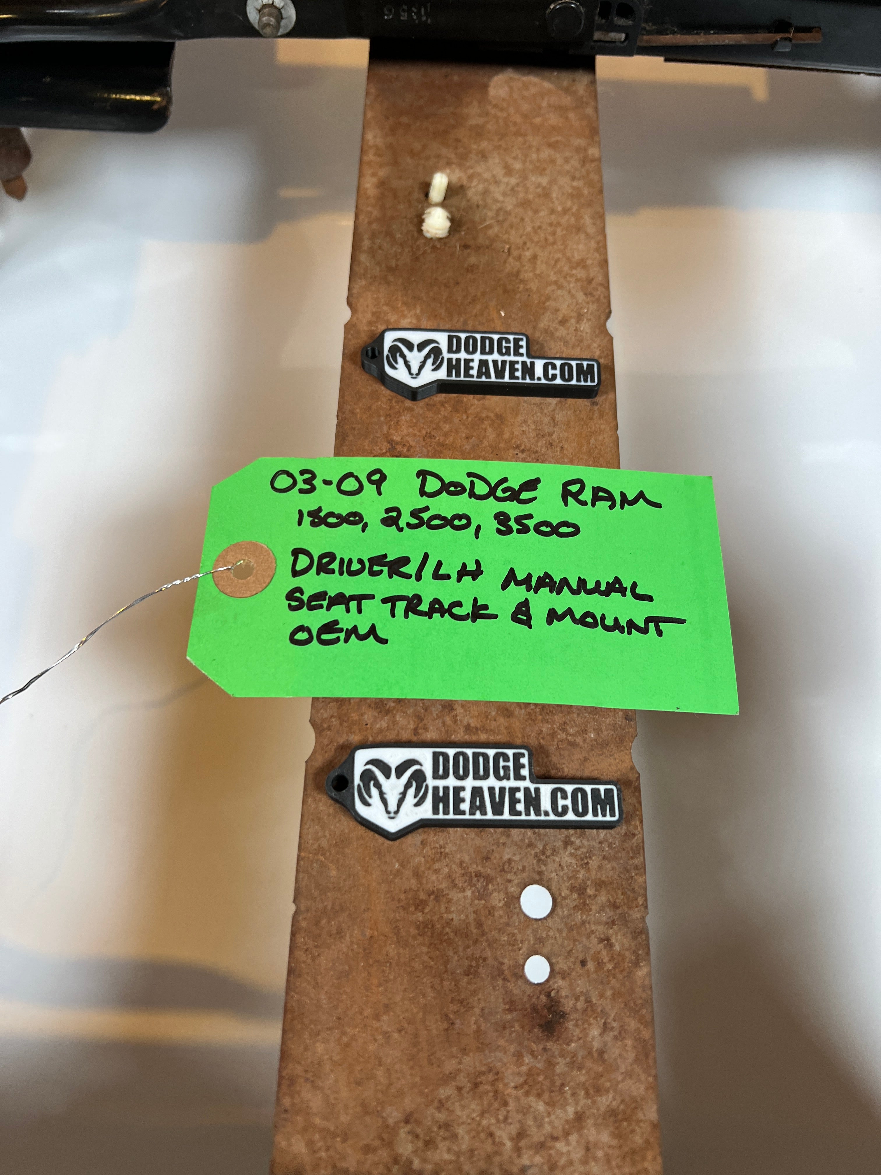 2002-2009 Dodge Ram Driver Side LH Manual Seat Track & Mount 1500 2500 3500