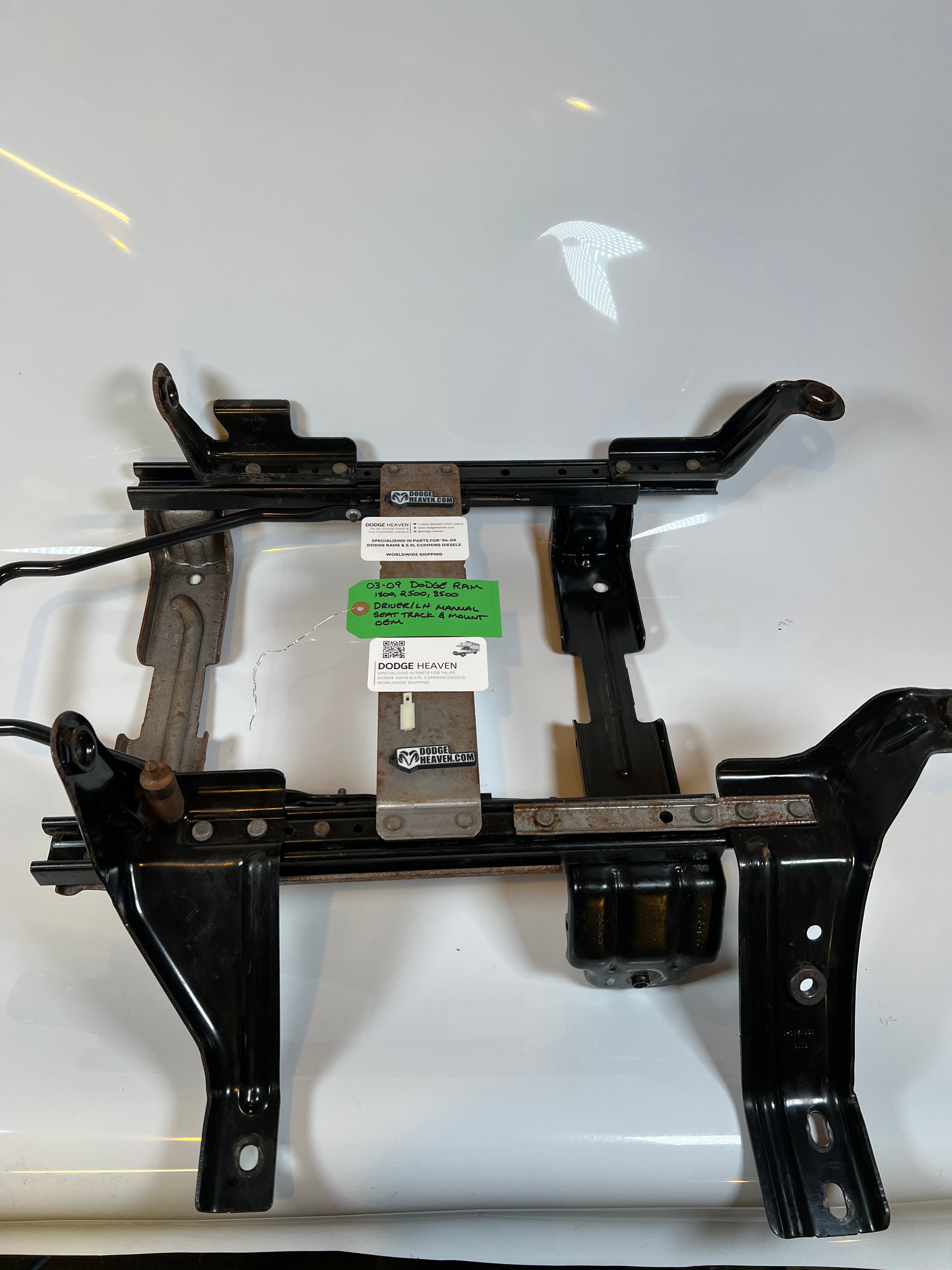 2002-2009 Dodge Ram Driver Side LH Manual Seat Track & Mount 1500 2500 3500
