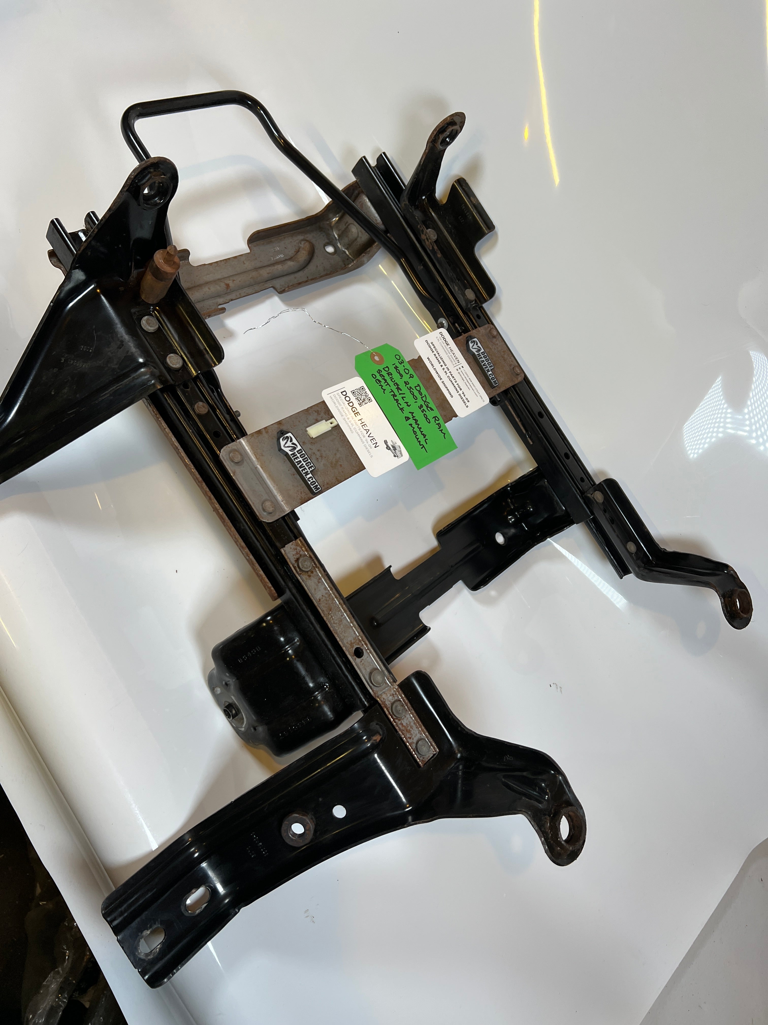 2002-2009 Dodge Ram Driver Side LH Manual Seat Track & Mount 1500 2500 3500