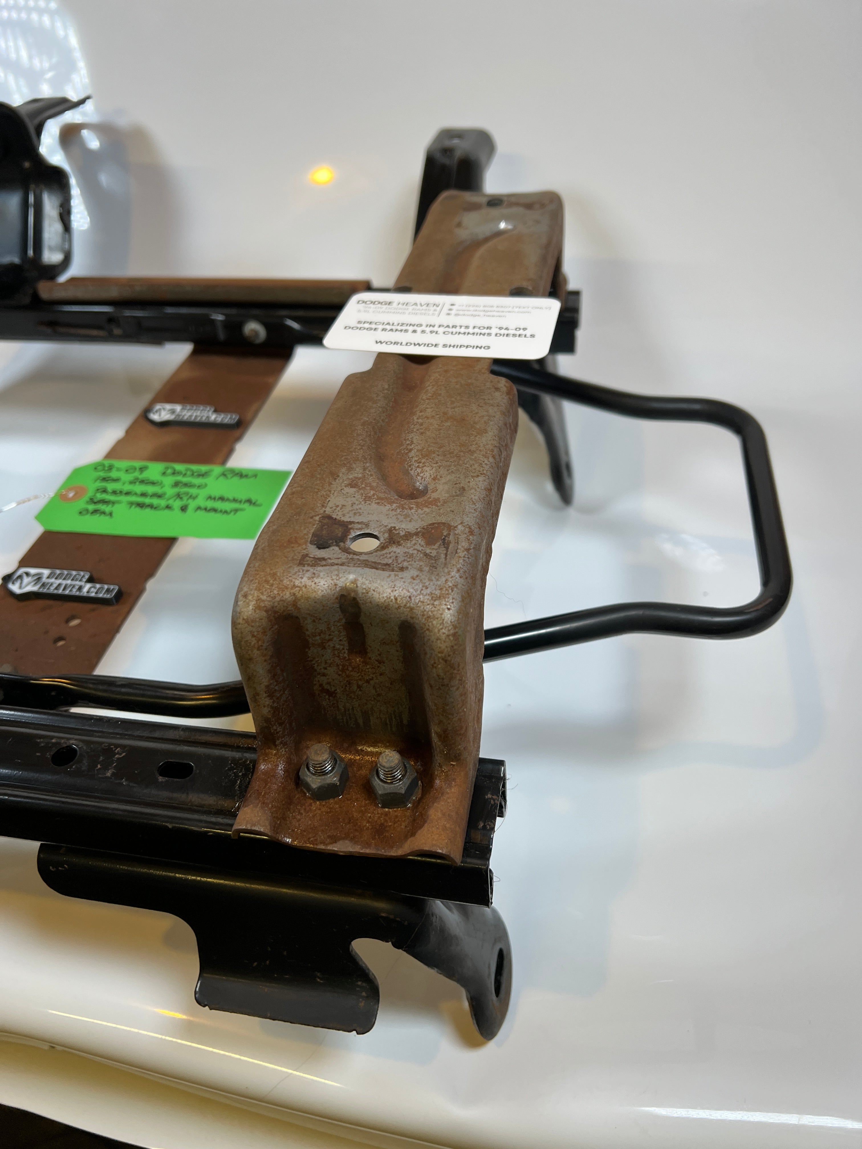 2002-2009 Dodge Ram Passenger Side Manual Seat Track & Mount 1500 2500 3500