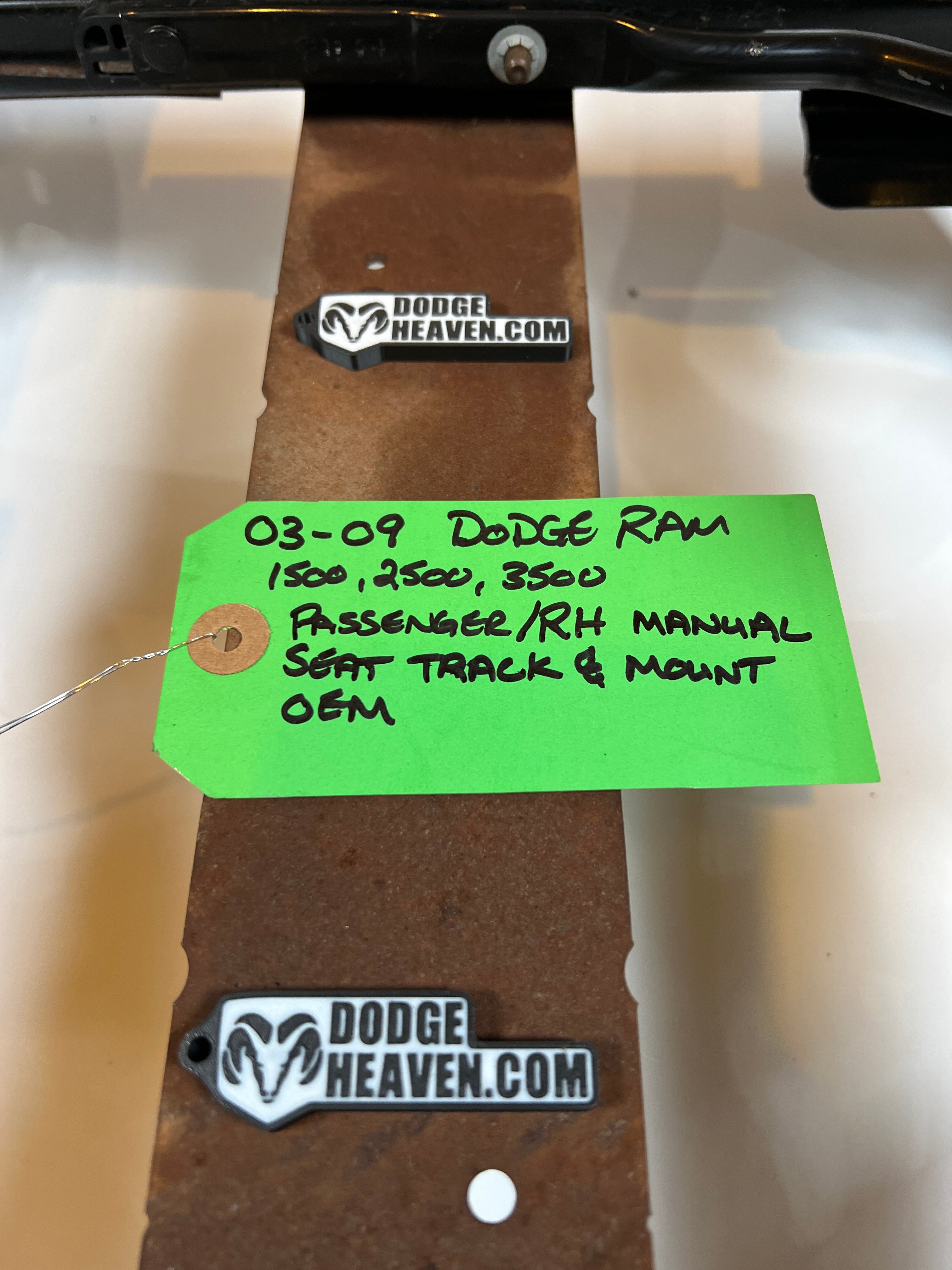 2002-2009 Dodge Ram Passenger Side Manual Seat Track & Mount 1500 2500 3500