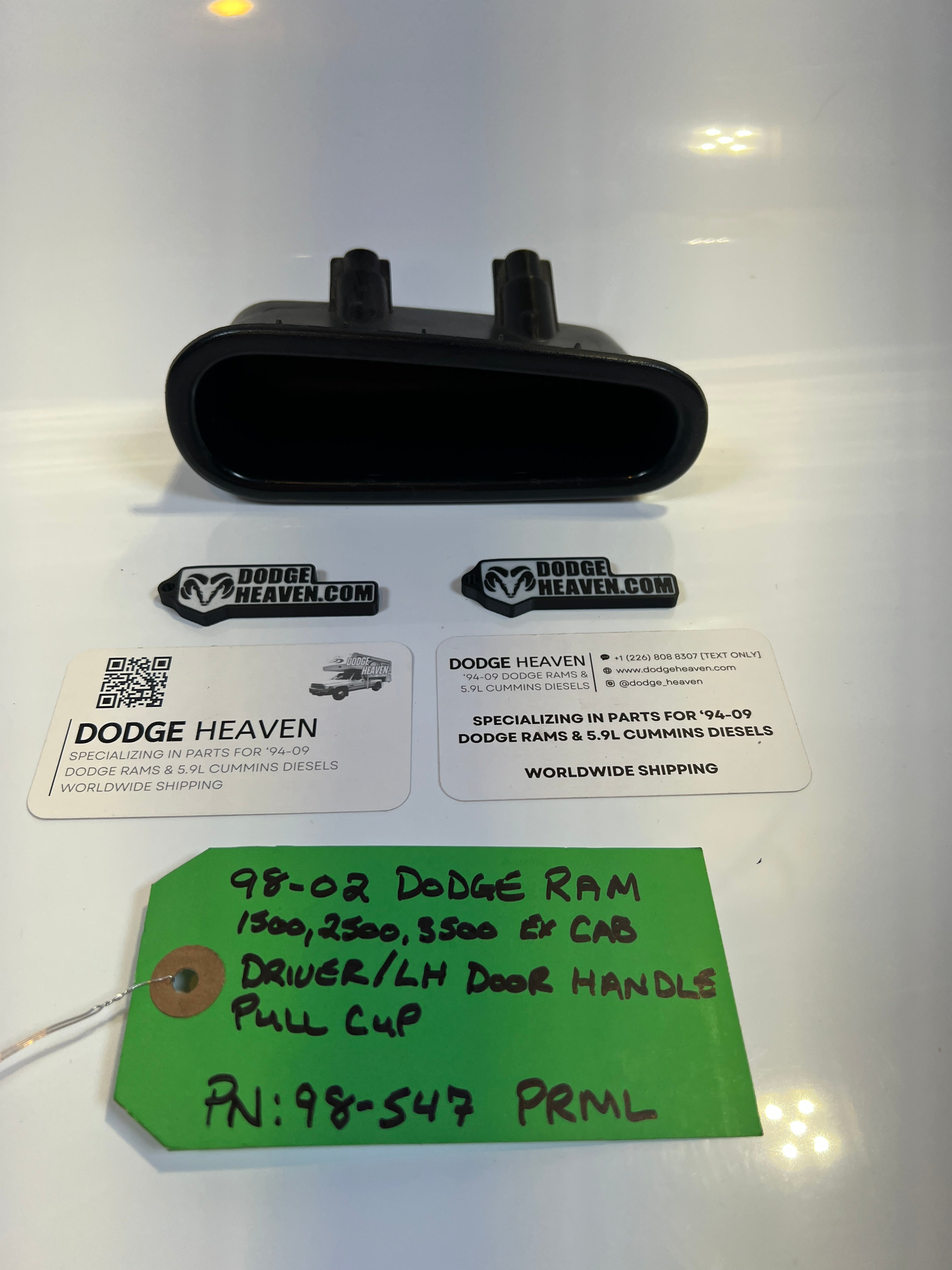1998-2002 Dodge Ram Driver Front Door Panel Pull Handle Cup 1500 2500 3500