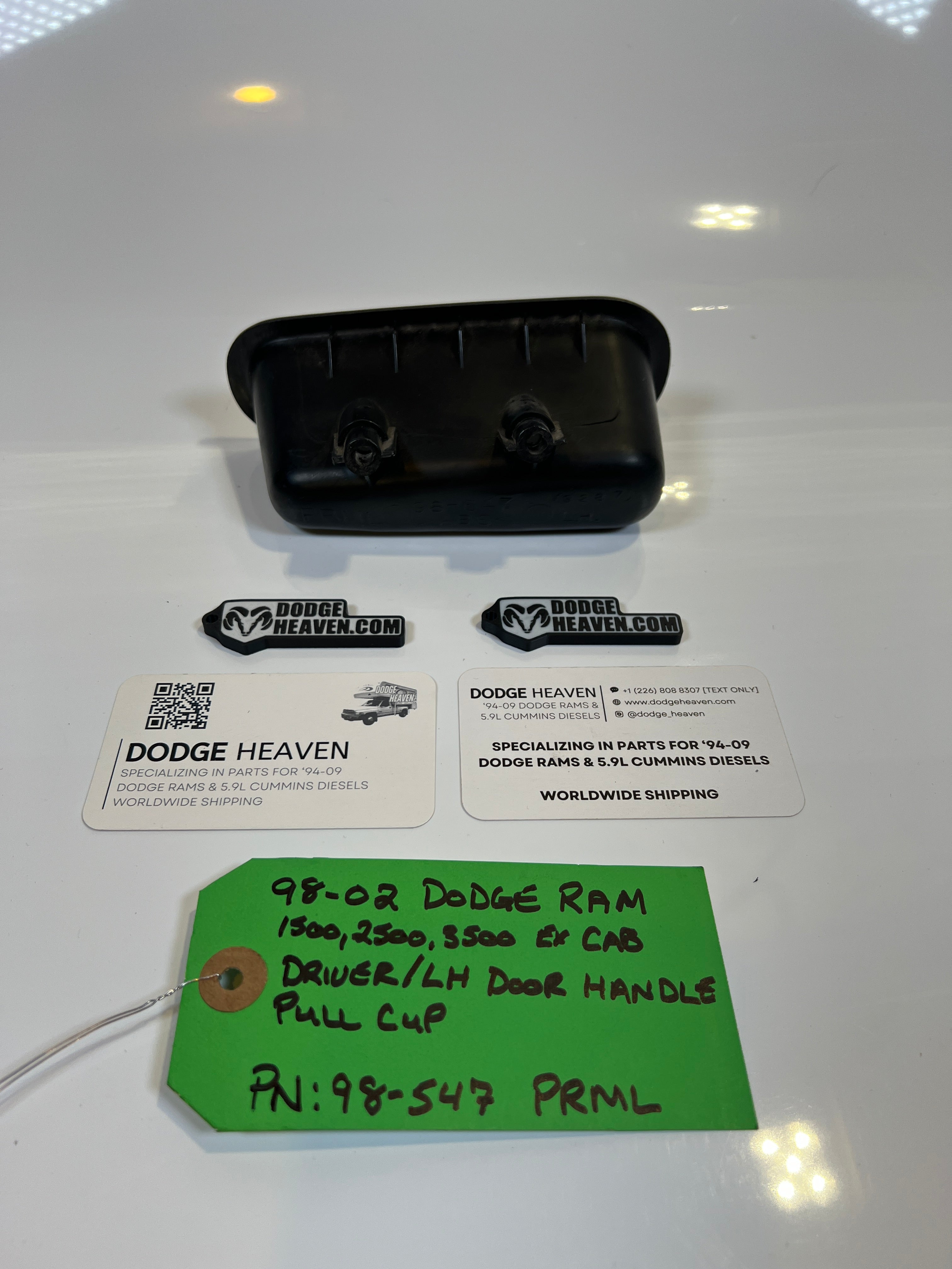 1998-2002 Dodge Ram Driver Front Door Panel Pull Handle Cup 1500 2500 3500