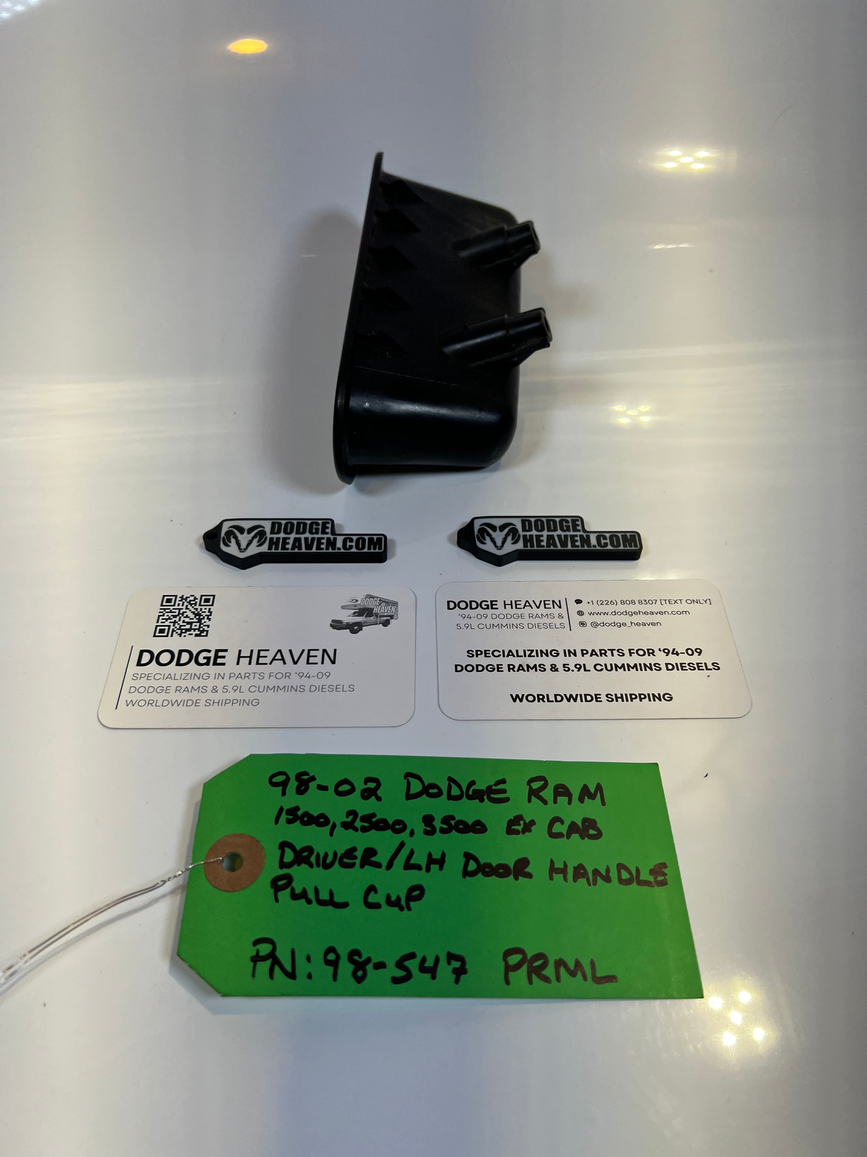 1998-2002 Dodge Ram Driver Front Door Panel Pull Handle Cup 1500 2500 3500