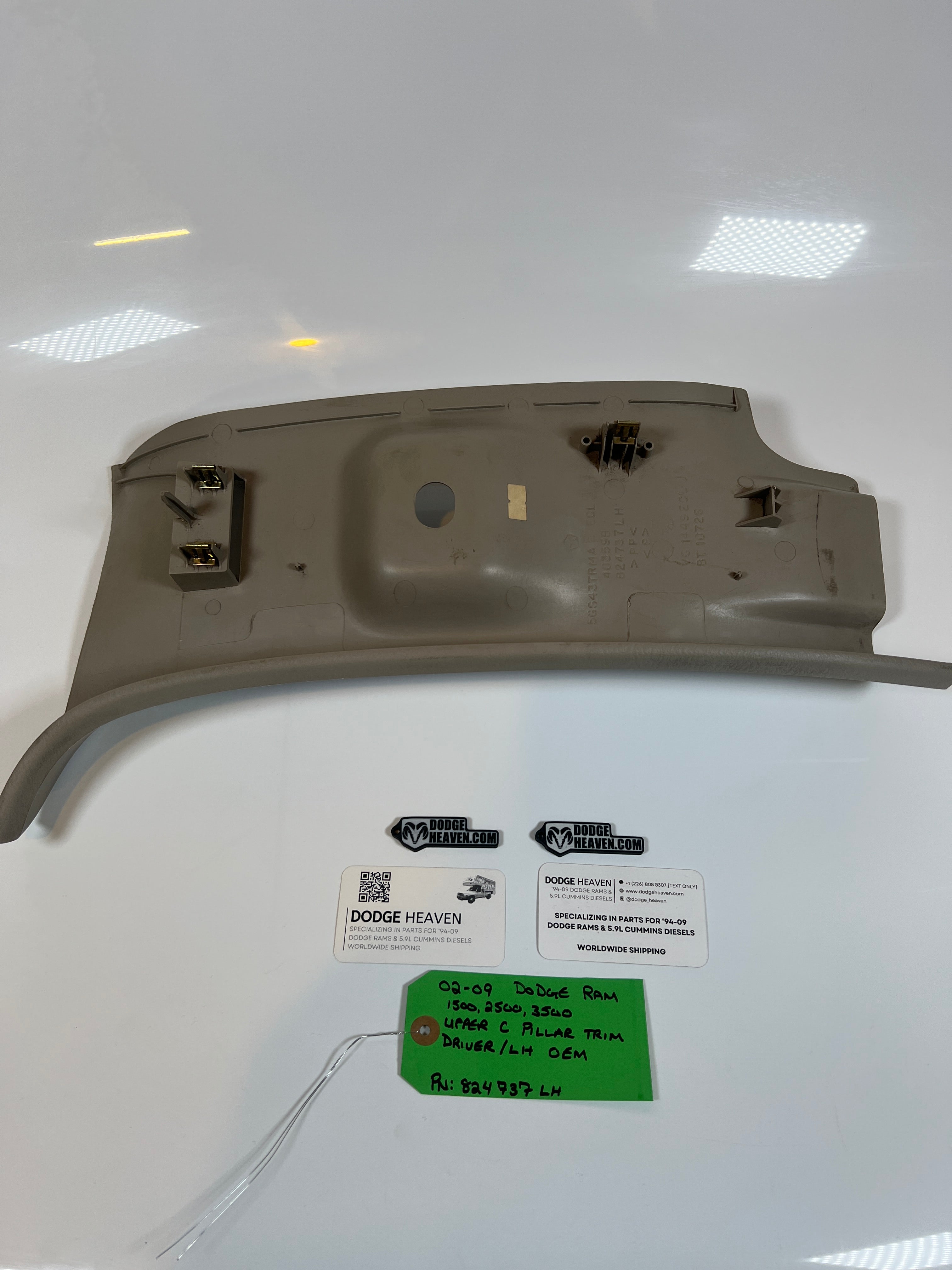 2002-2009 Dodge Ram Driver Side Upper C Pillar Trim