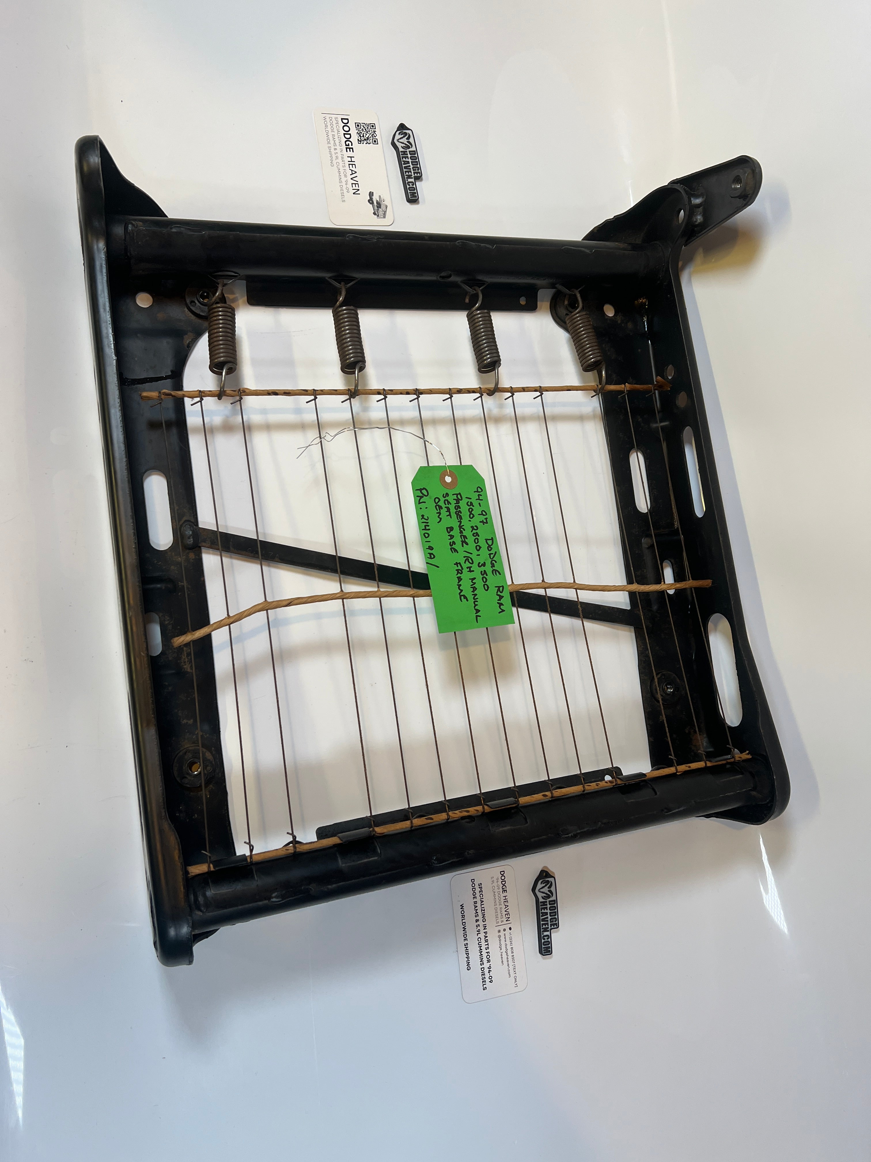 1994-1997 Dodge Ram Passenger / RH Manual Seat Base Frame