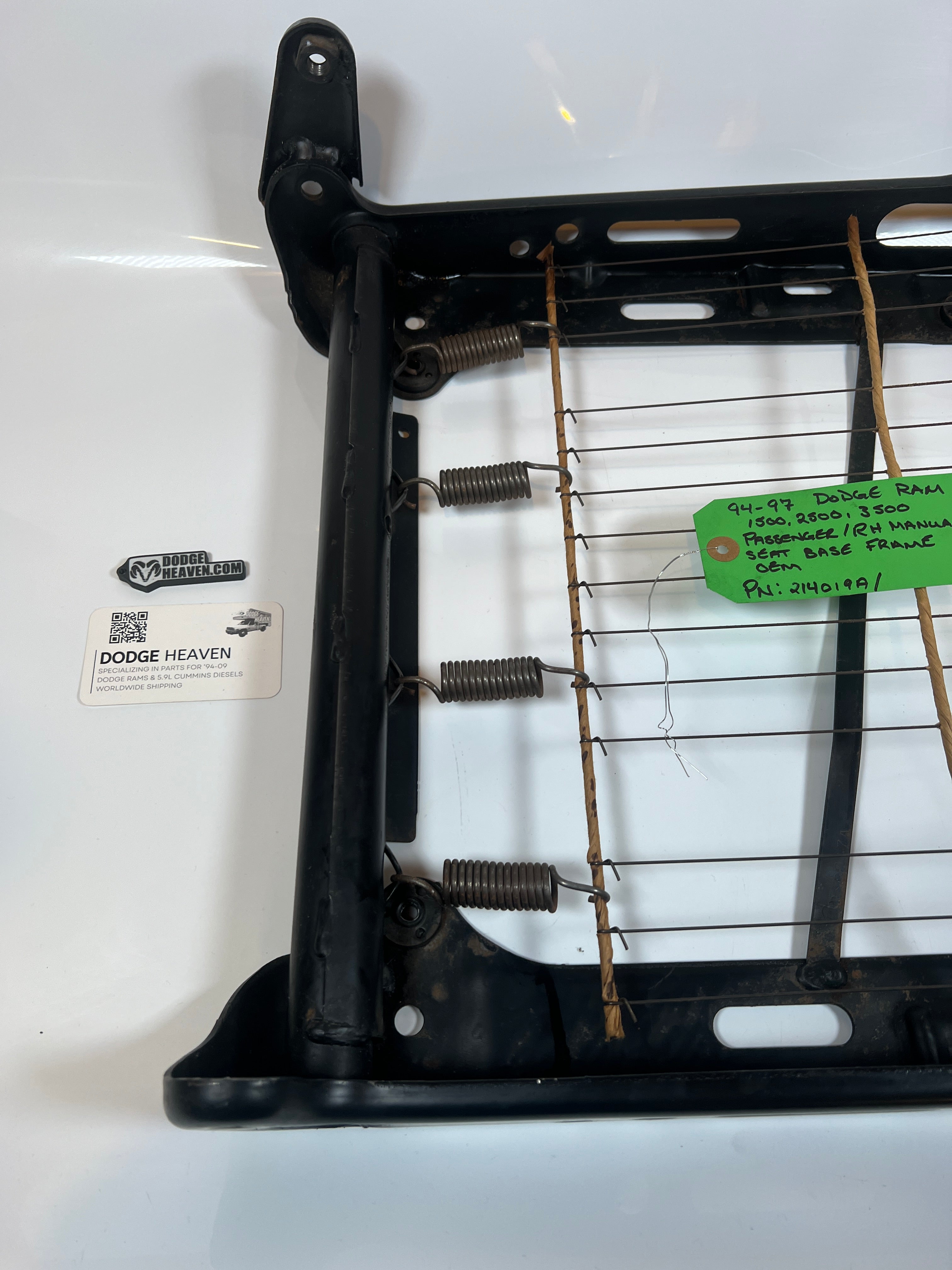 1994-1997 Dodge Ram Passenger / RH Manual Seat Base Frame