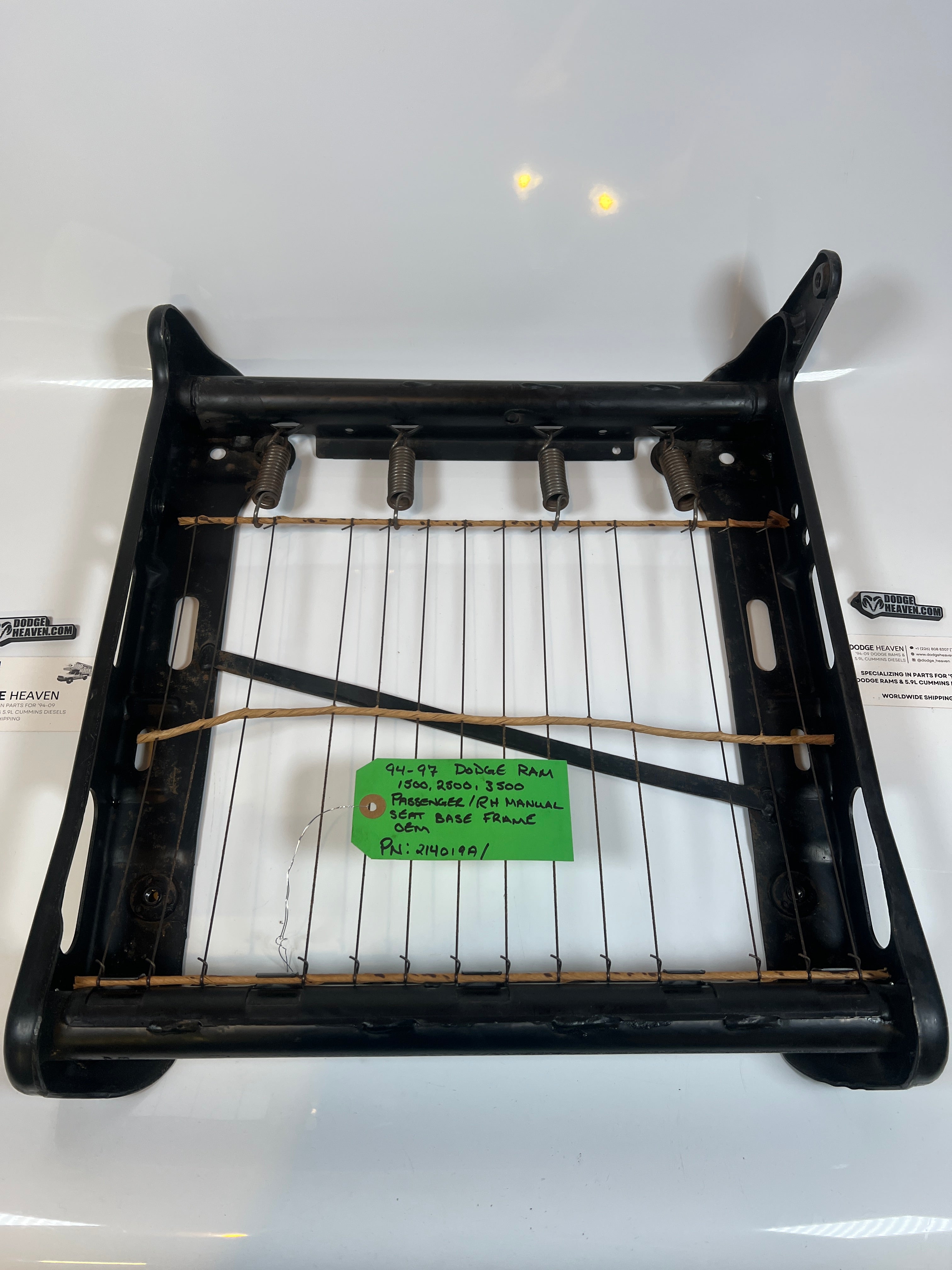 1994-1997 Dodge Ram Passenger / RH Manual Seat Base Frame