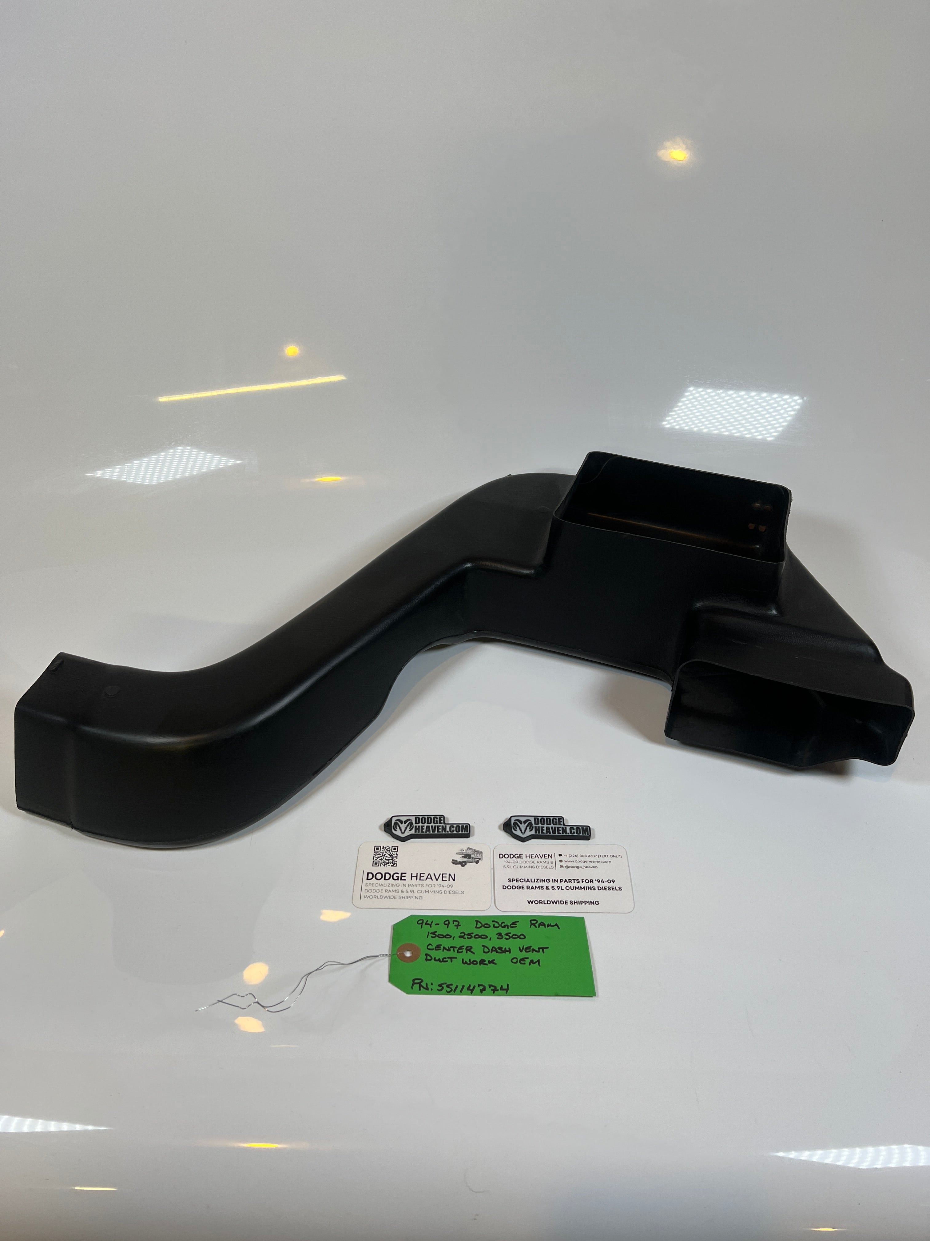 1994-1997 Dodge Ram Center Dash Vent Duct Work 1500 2500 3500