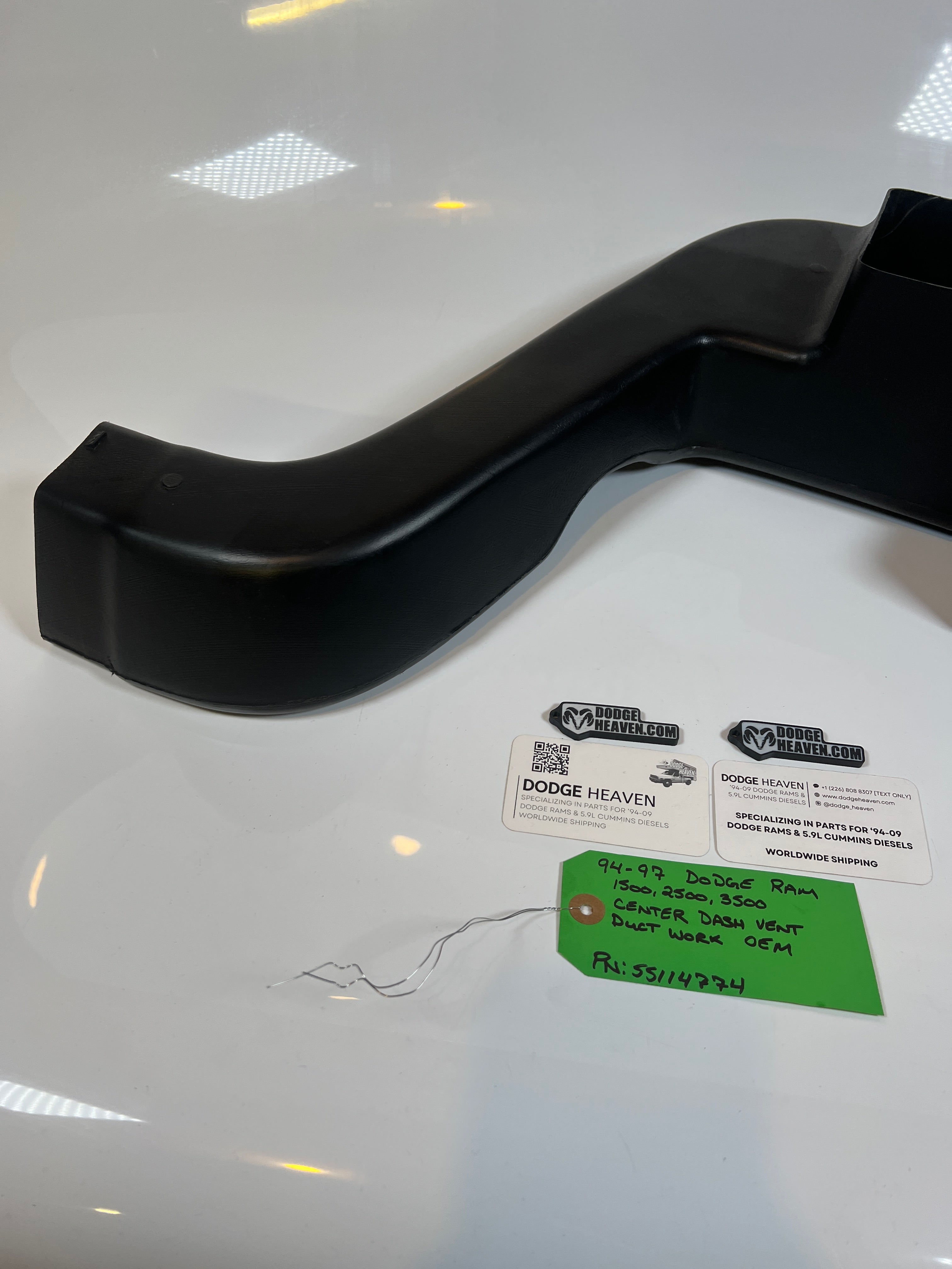 1994-1997 Dodge Ram Center Dash Vent Duct Work 1500 2500 3500
