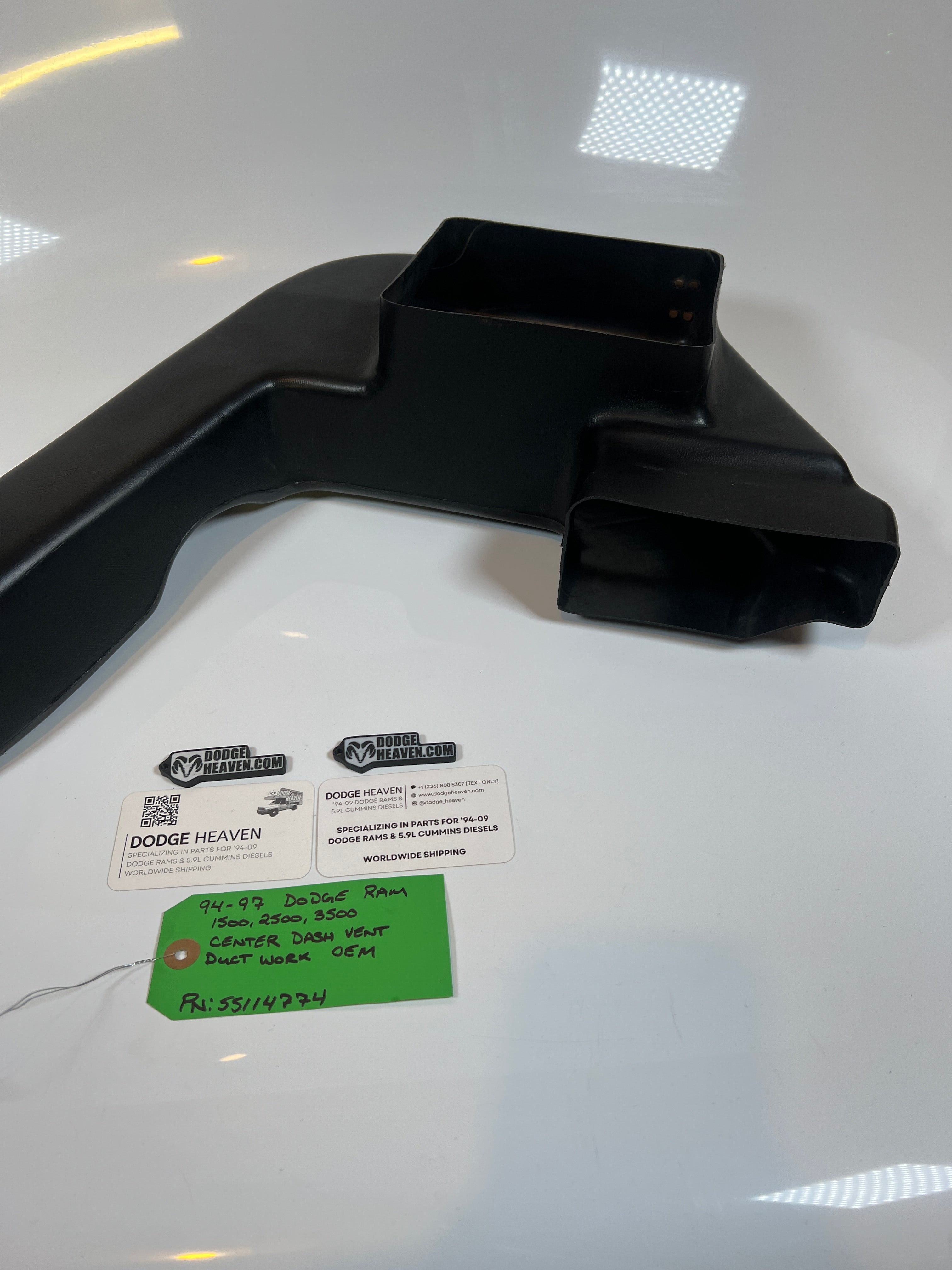 1994-1997 Dodge Ram Center Dash Vent Duct Work 1500 2500 3500