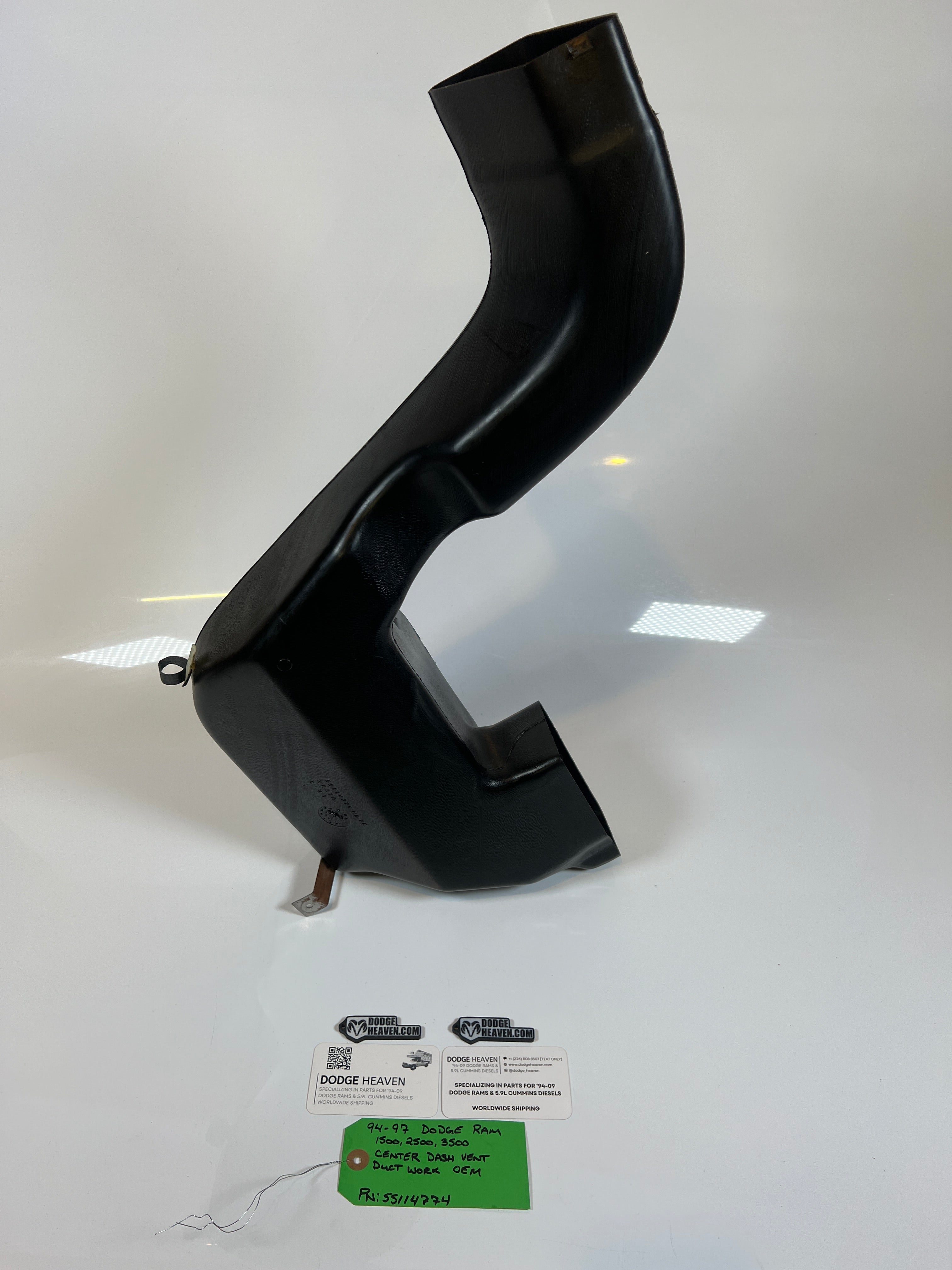 1994-1997 Dodge Ram Center Dash Vent Duct Work 1500 2500 3500