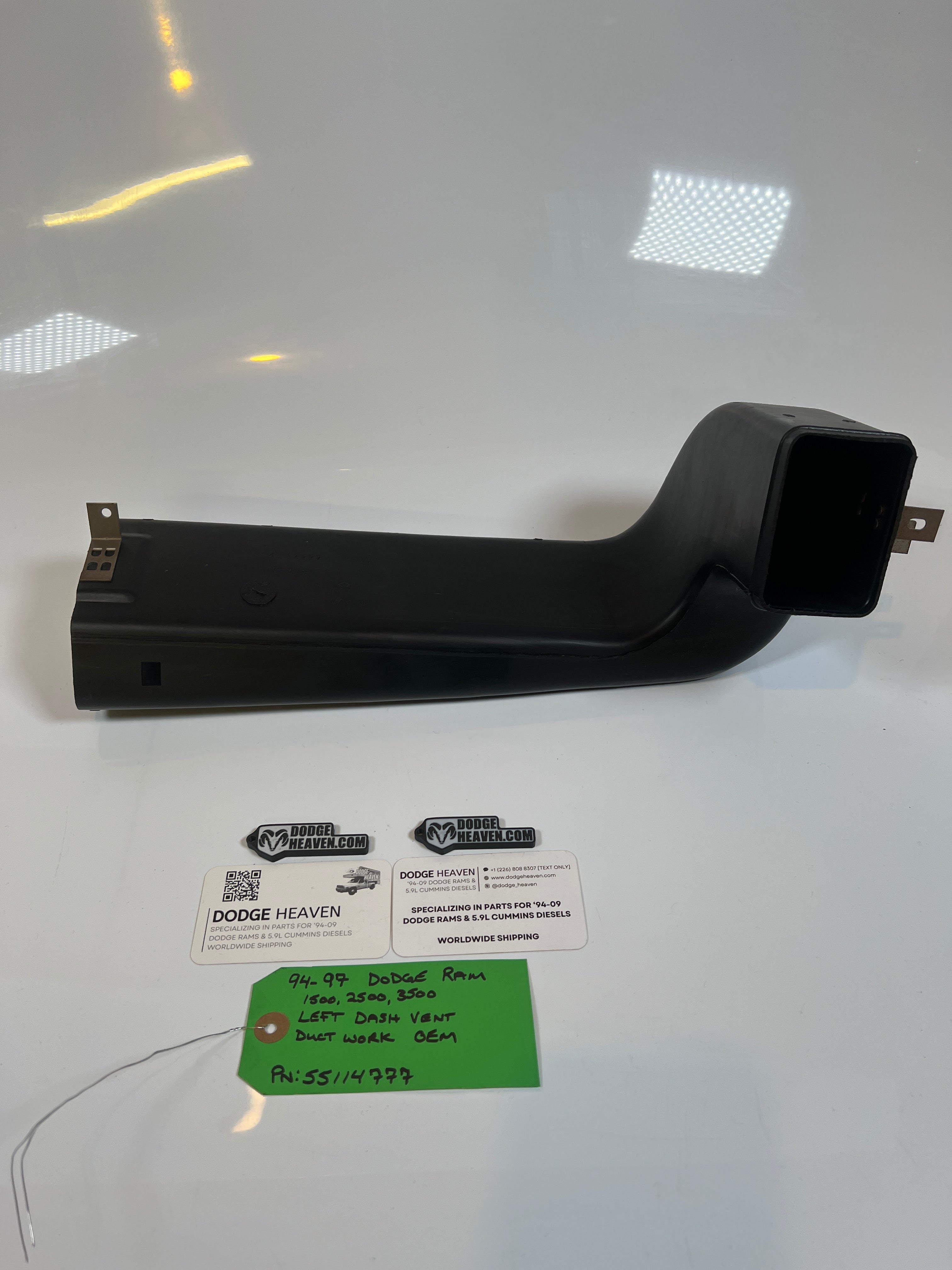 1994-1997 Dodge Ram Left Side Dash Vent Duct Work 1500 2500 3500