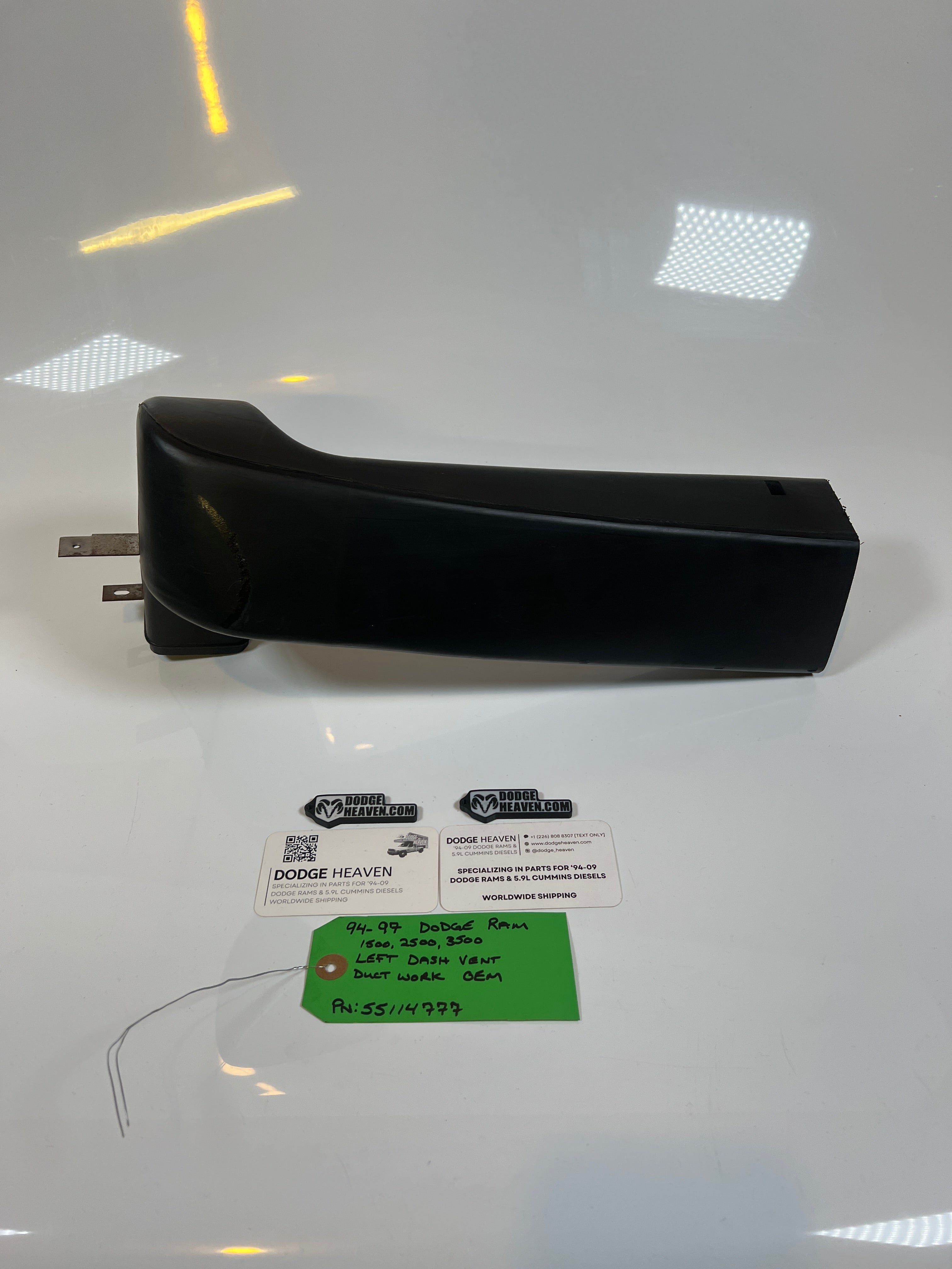 1994-1997 Dodge Ram Left Side Dash Vent Duct Work 1500 2500 3500