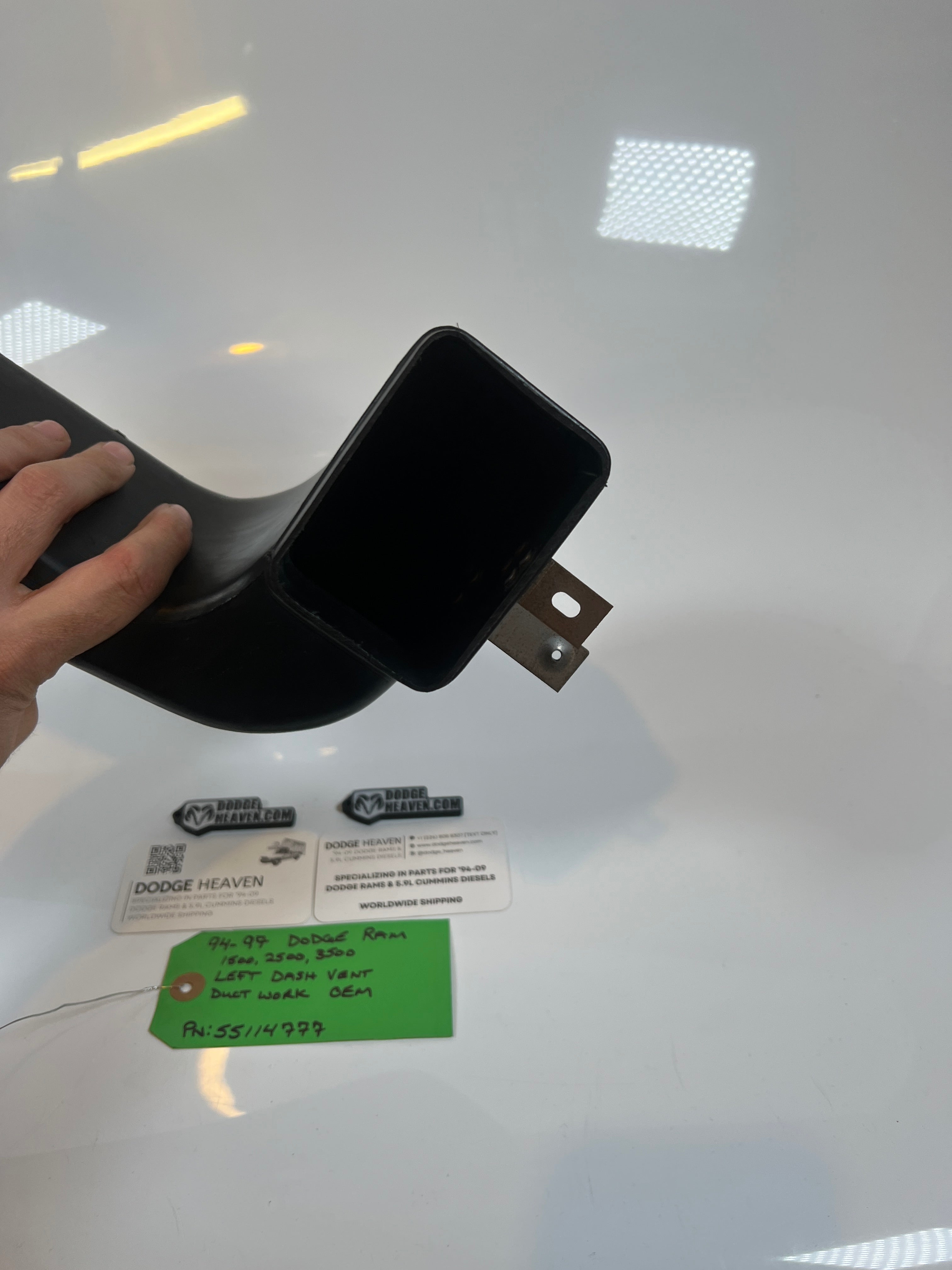 1994-1997 Dodge Ram Left Side Dash Vent Duct Work 1500 2500 3500