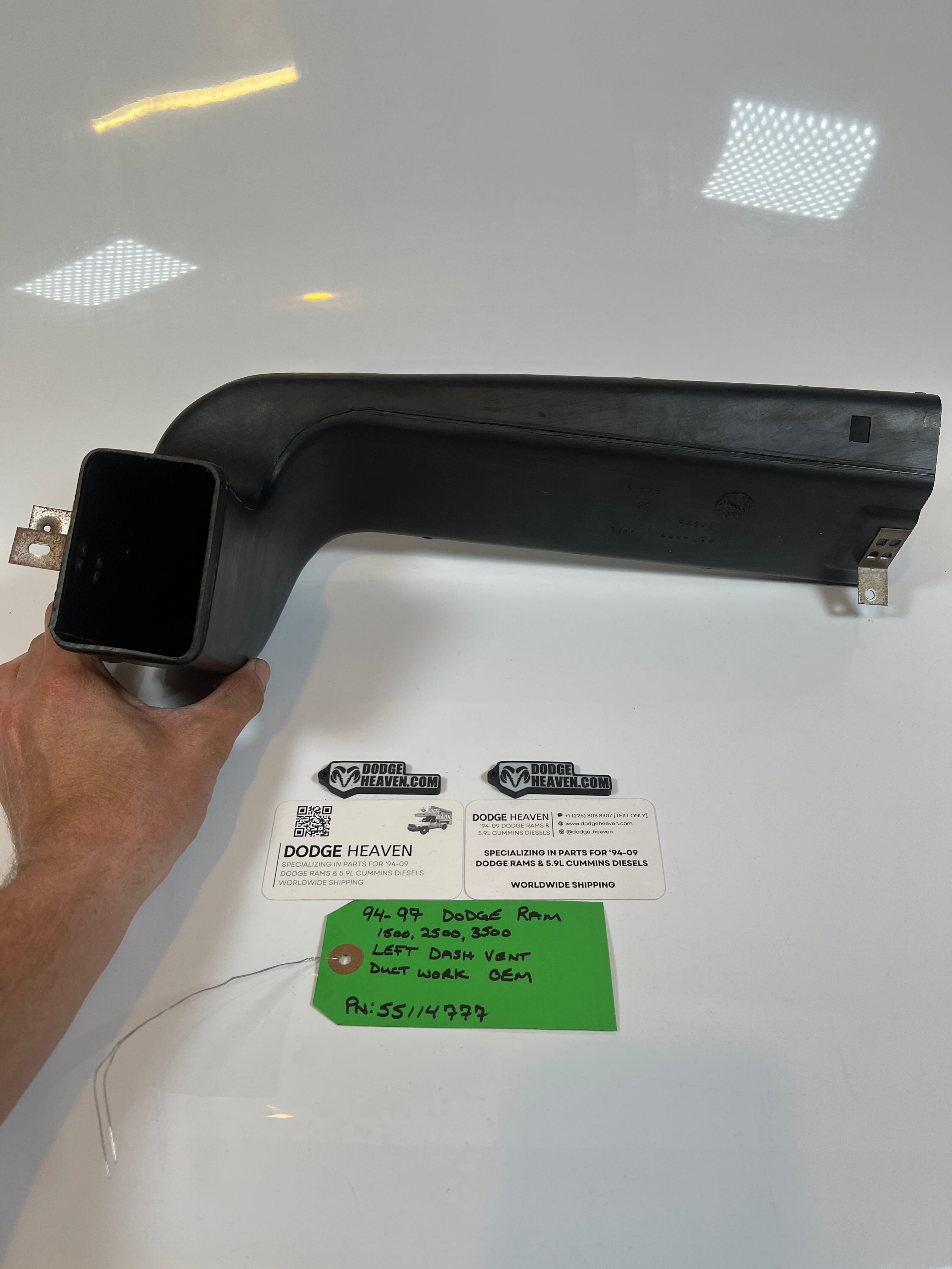 1994-1997 Dodge Ram Left Side Dash Vent Duct Work 1500 2500 3500