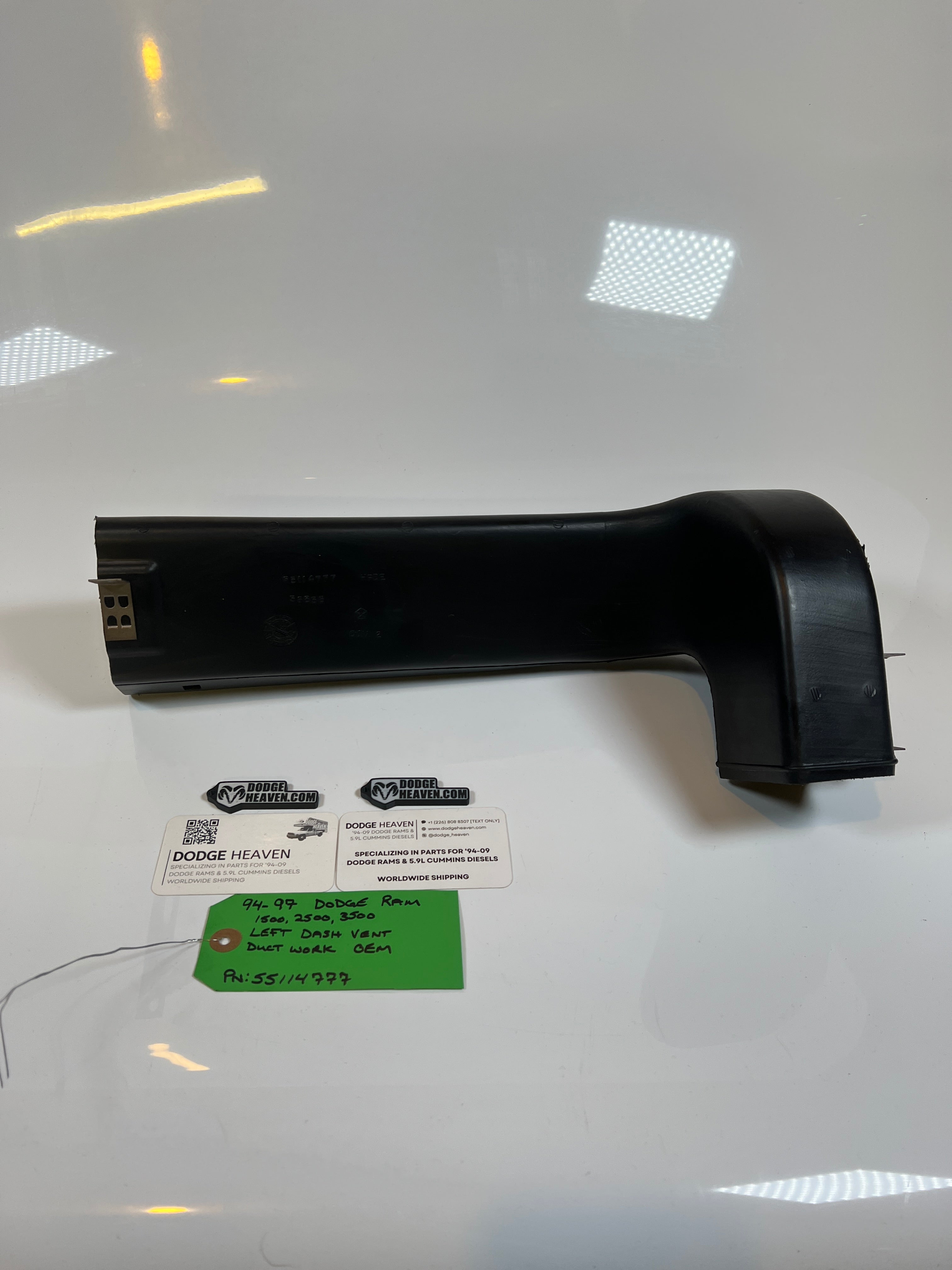 1994-1997 Dodge Ram Left Side Dash Vent Duct Work 1500 2500 3500