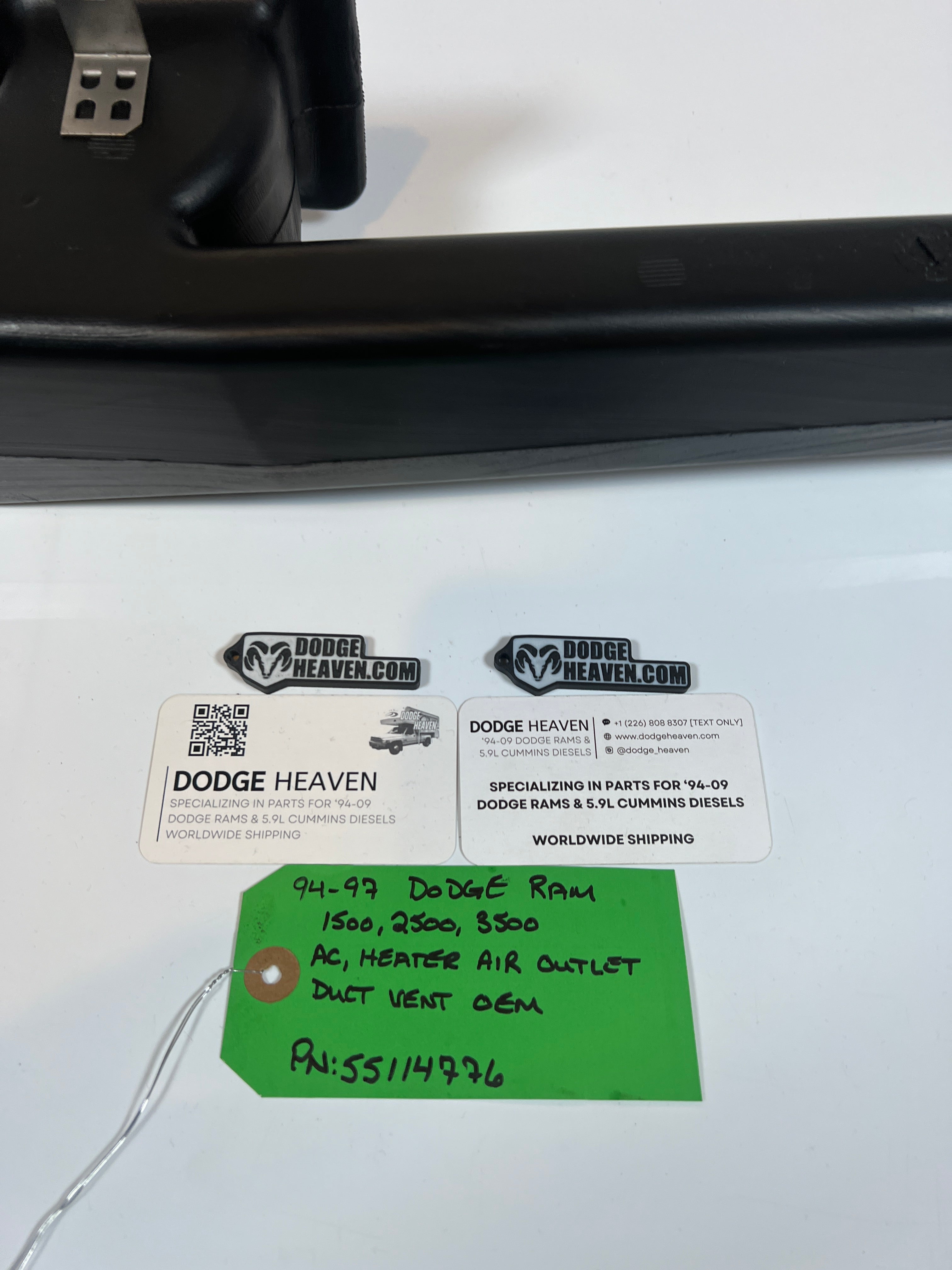 1994-1997 Dodge Ram Air Outlet Dash Vent Duct Work