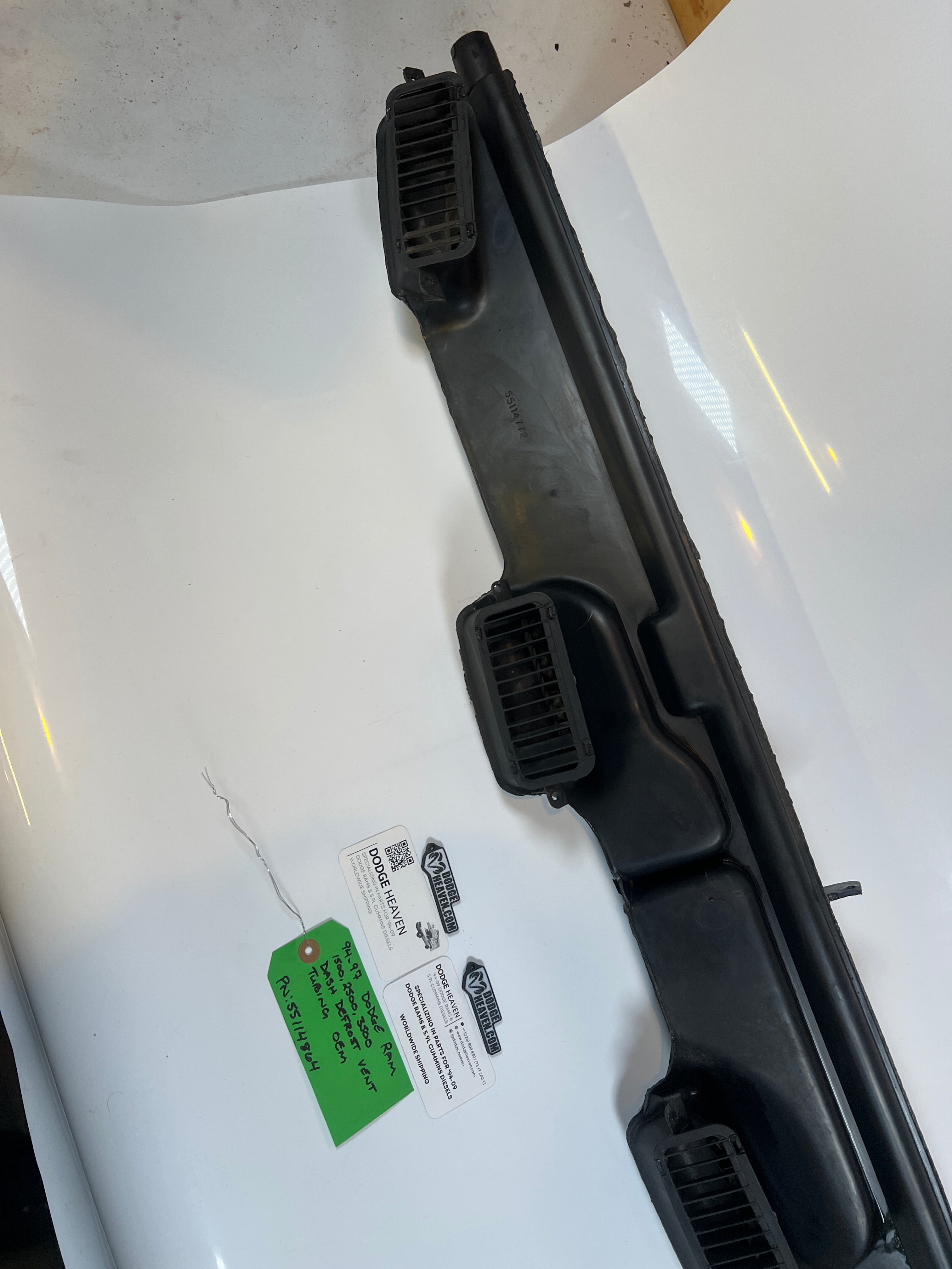 1994-1997 Dodge Ram Defrost Dash Vent Duct Work 1500 2500 3500