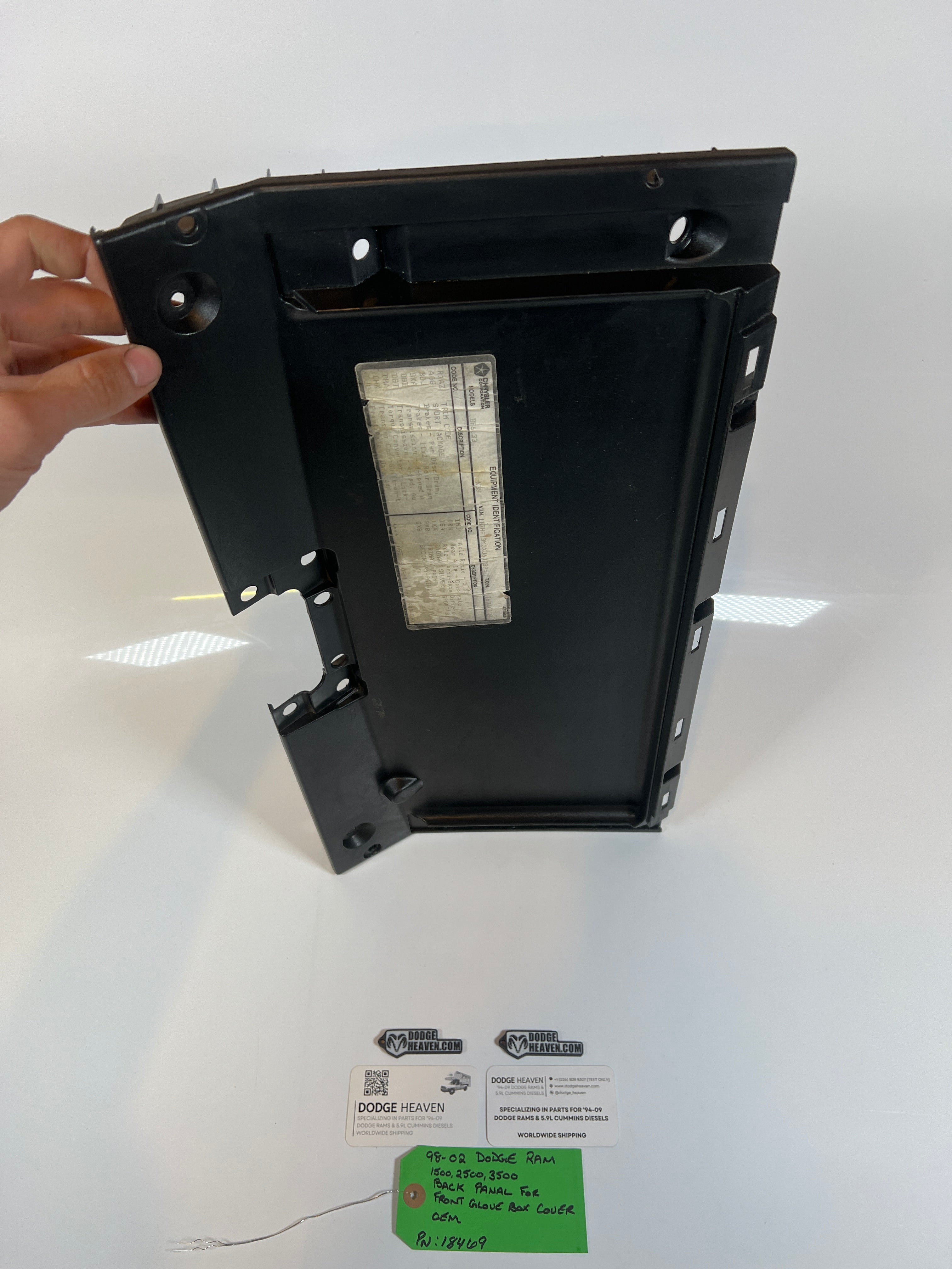 1998-2002 Dodge Ram Glove Box Inner Front Panel 1500 2500 3500